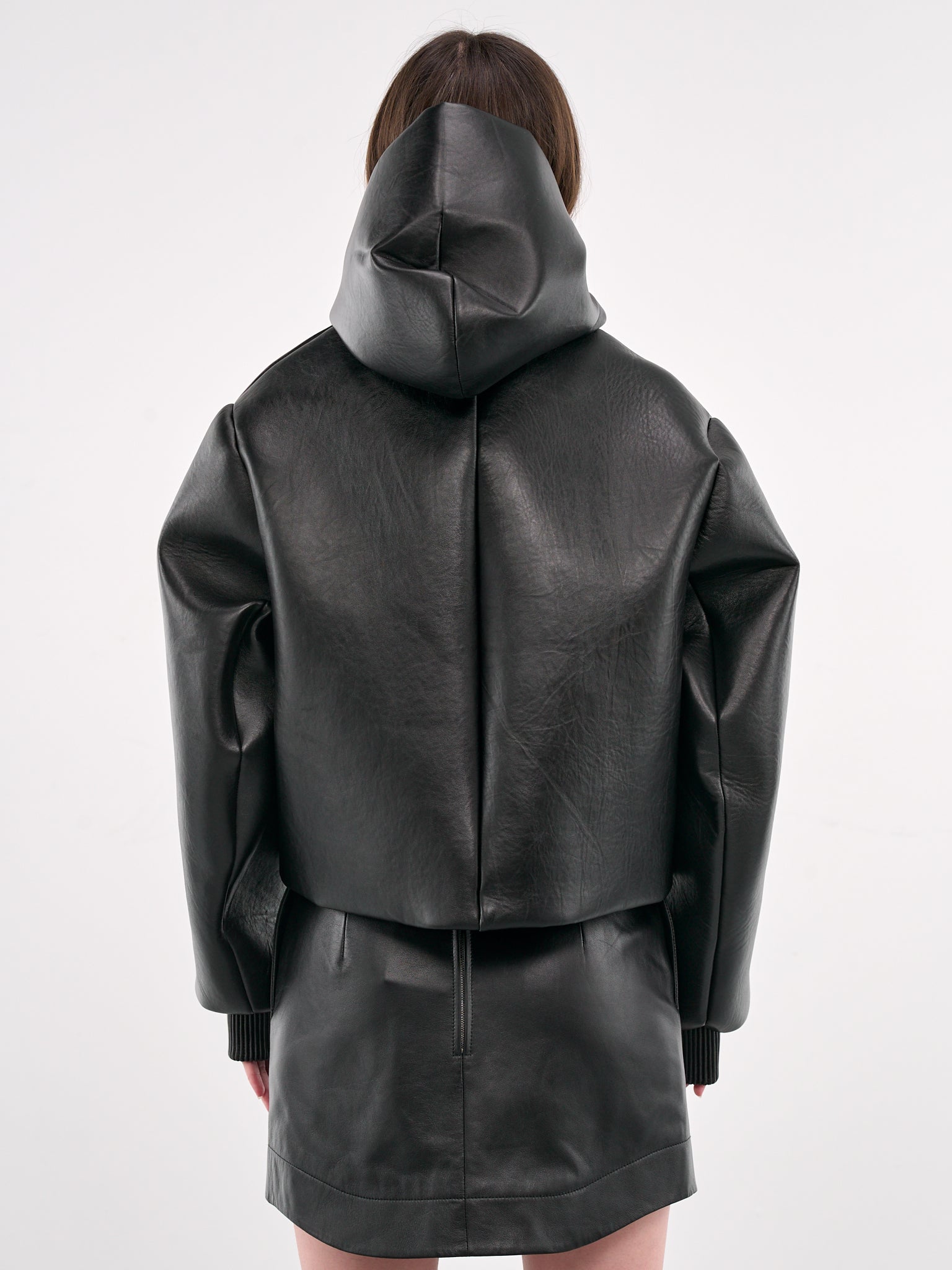 Cropped Hooded Blouson Jacket (LJ0045-LT0107-BLACK)