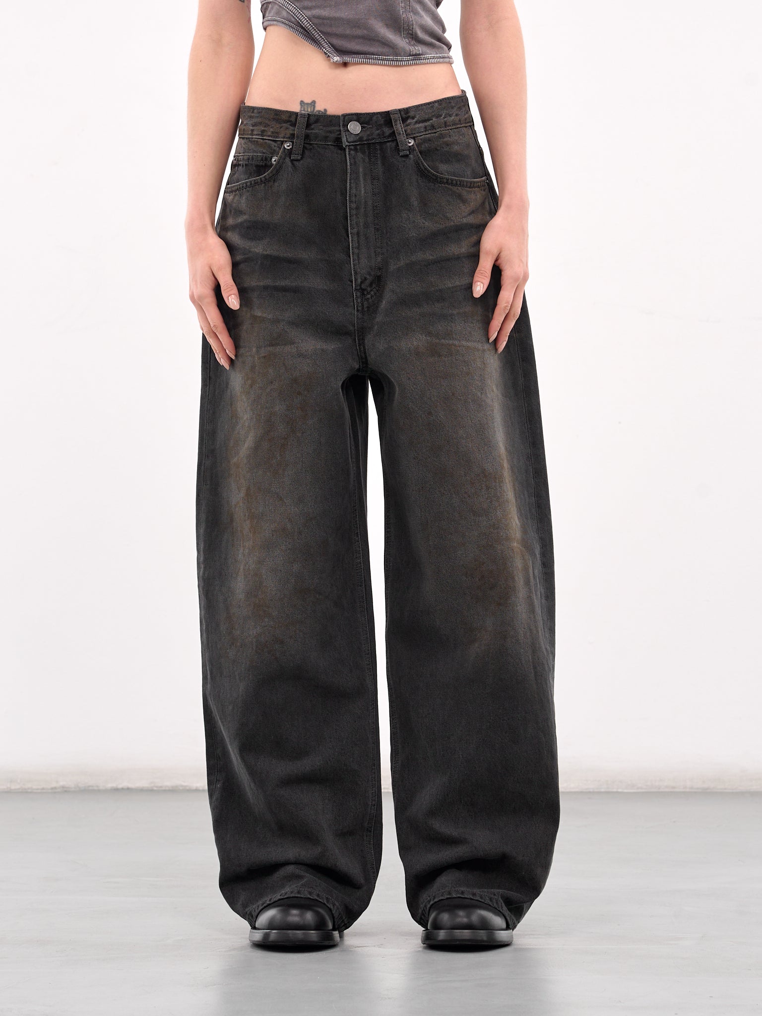 Dirty Baggy Jeans (LR251DPA5P03-BLACK)