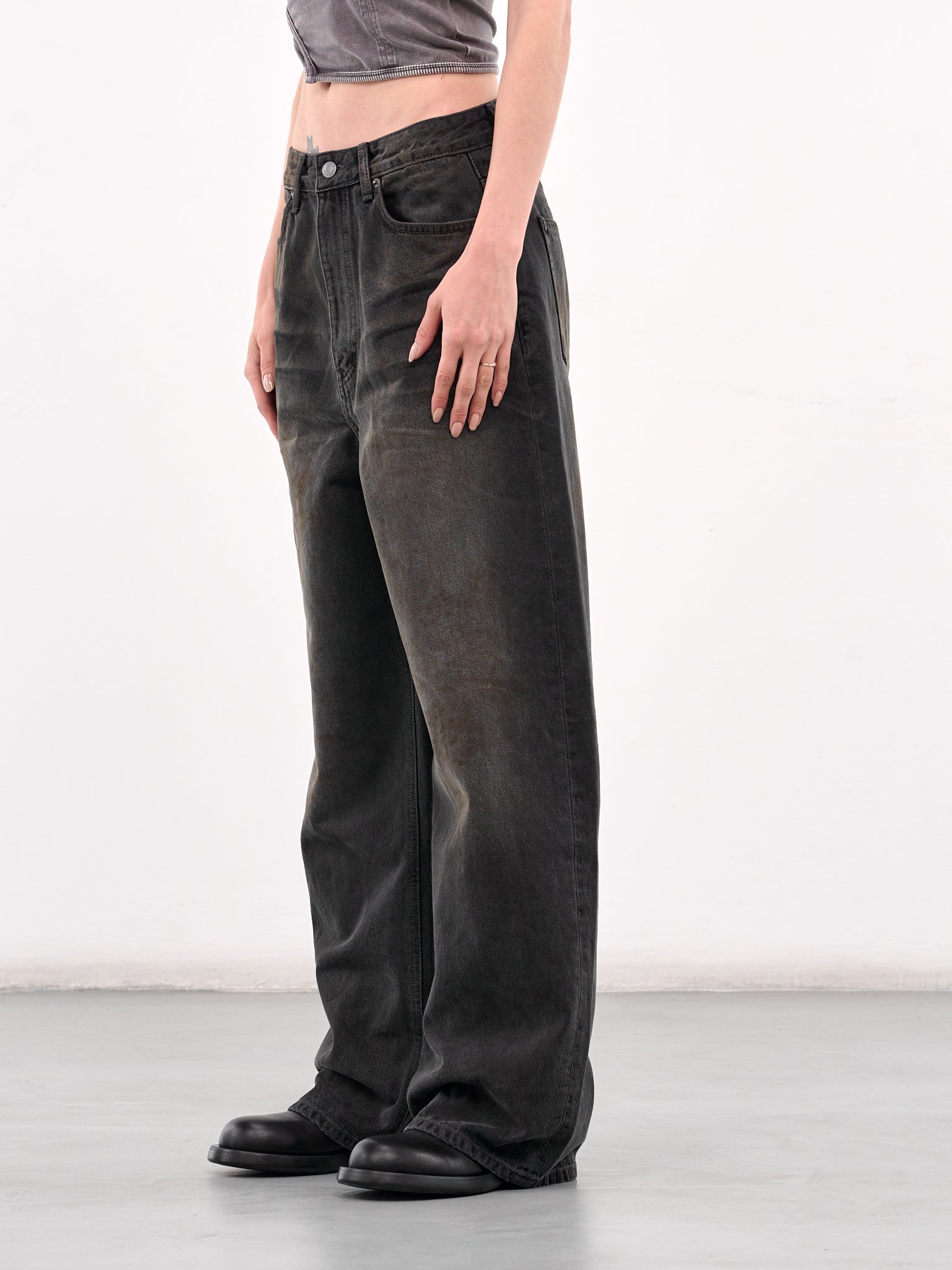 Dirty Baggy Jeans (LR251DPA5P03-BLACK)