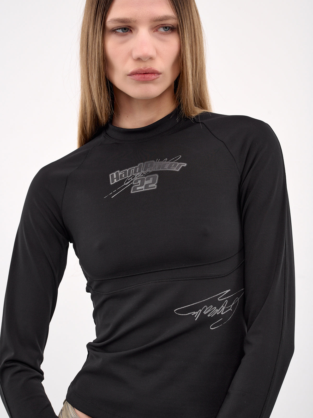 Hand Racer Long Tee (LR251TTSTA01-BLACK)