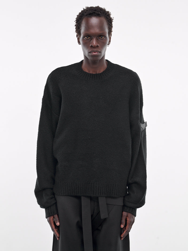 Inviola Cashmere Crewneck (M-07-067-BLK01-BLACK)