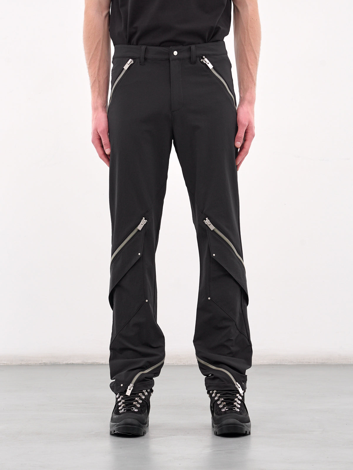 Spiral Zip Trousers (M-10-091-BLACK)