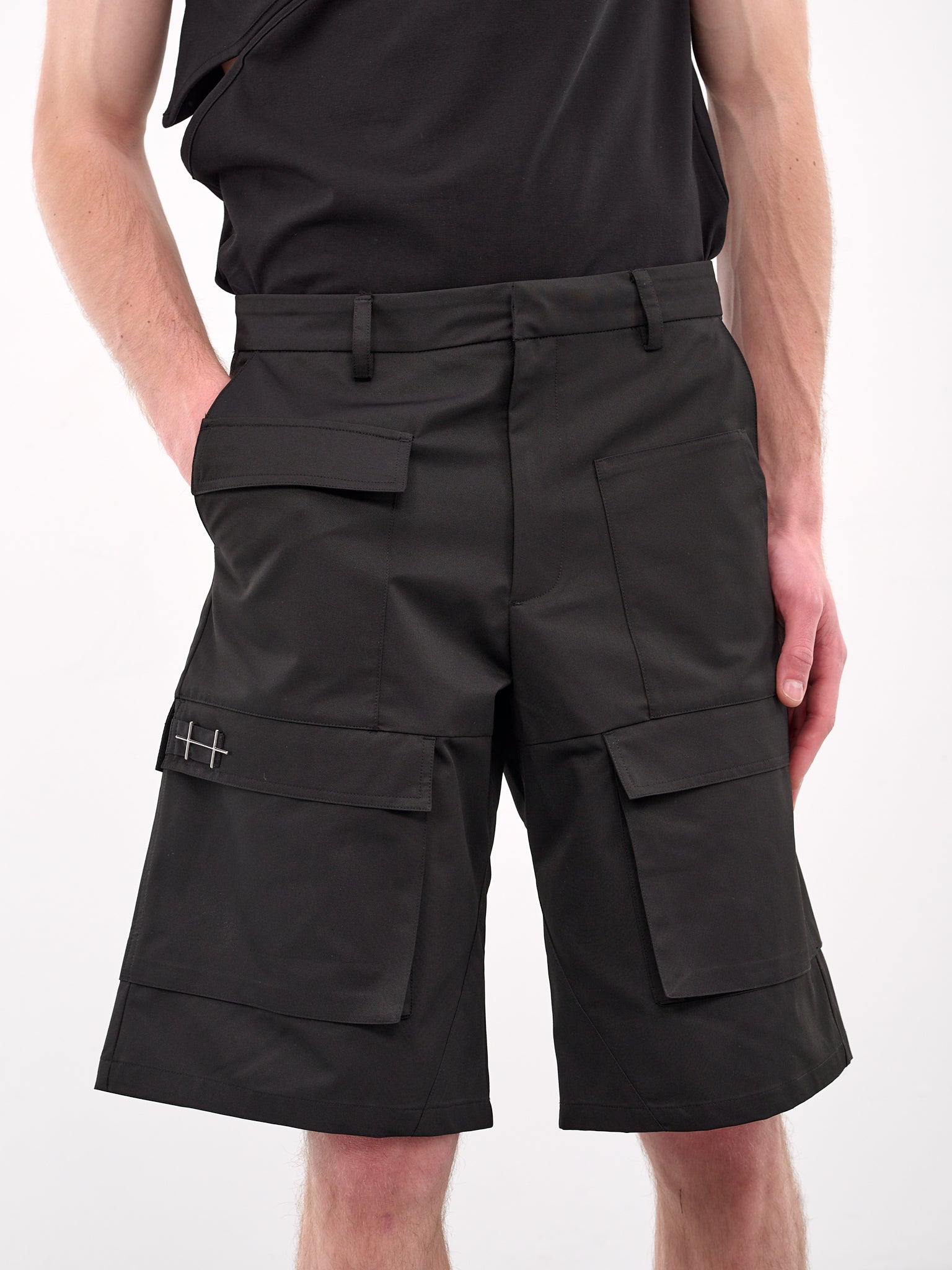 Cargo Shorts (M-10-163-BLACK)