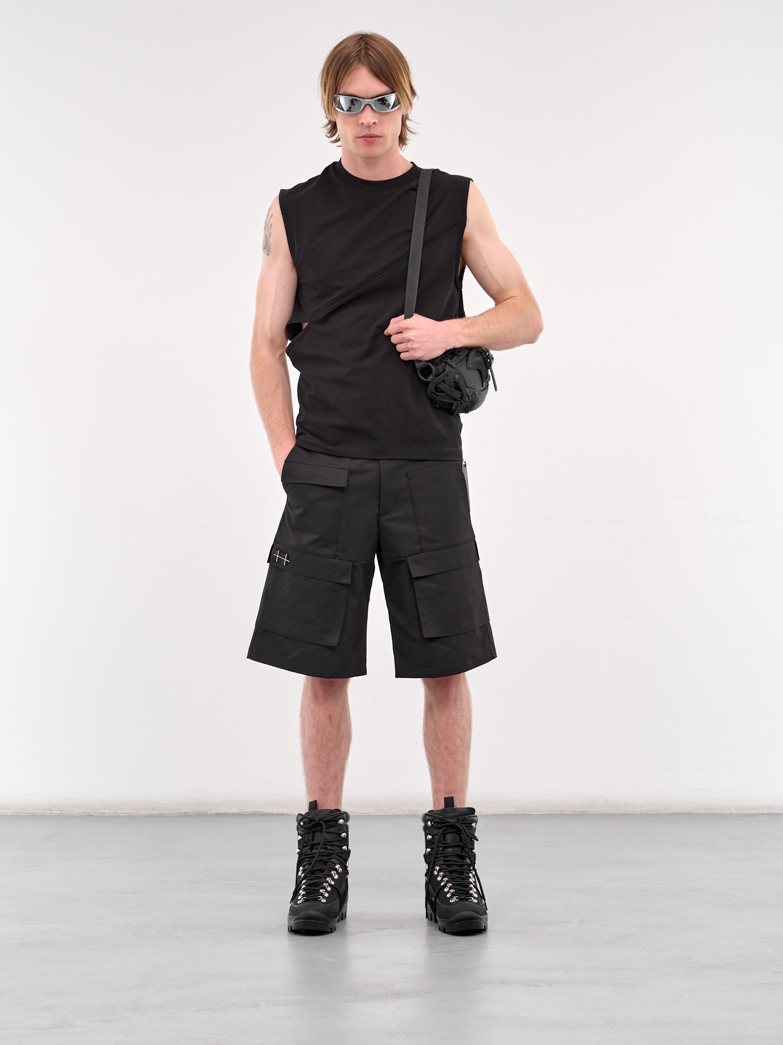 Cargo Shorts (M-10-163-BLACK)