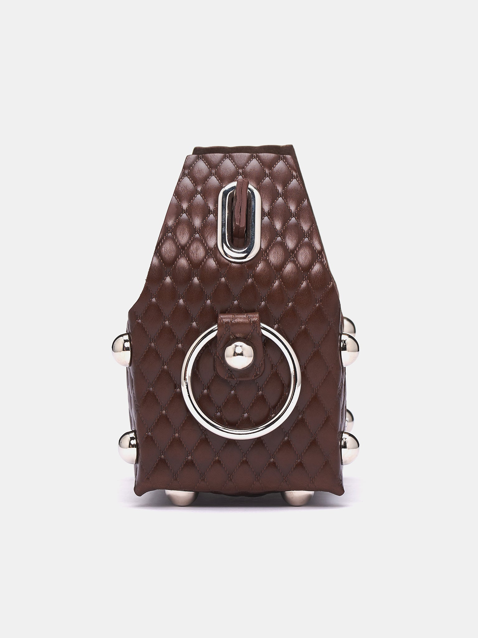 Mini Leather Cake Bag (M25K60JO02-BROWN)