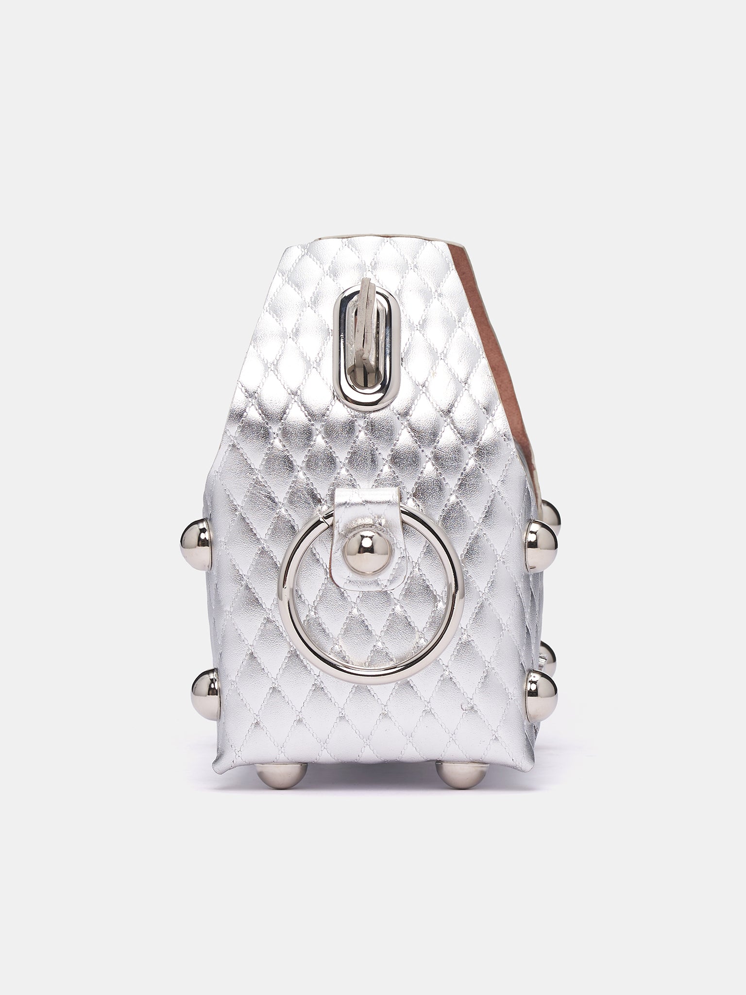 Mini Leather Cake Bag (M25K60JO02-SILVER)