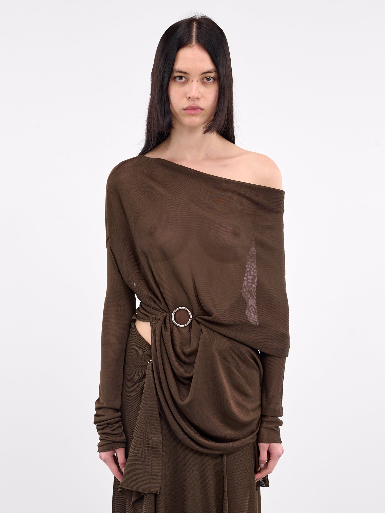 Marta Drape Top (MARTA-BROWN)