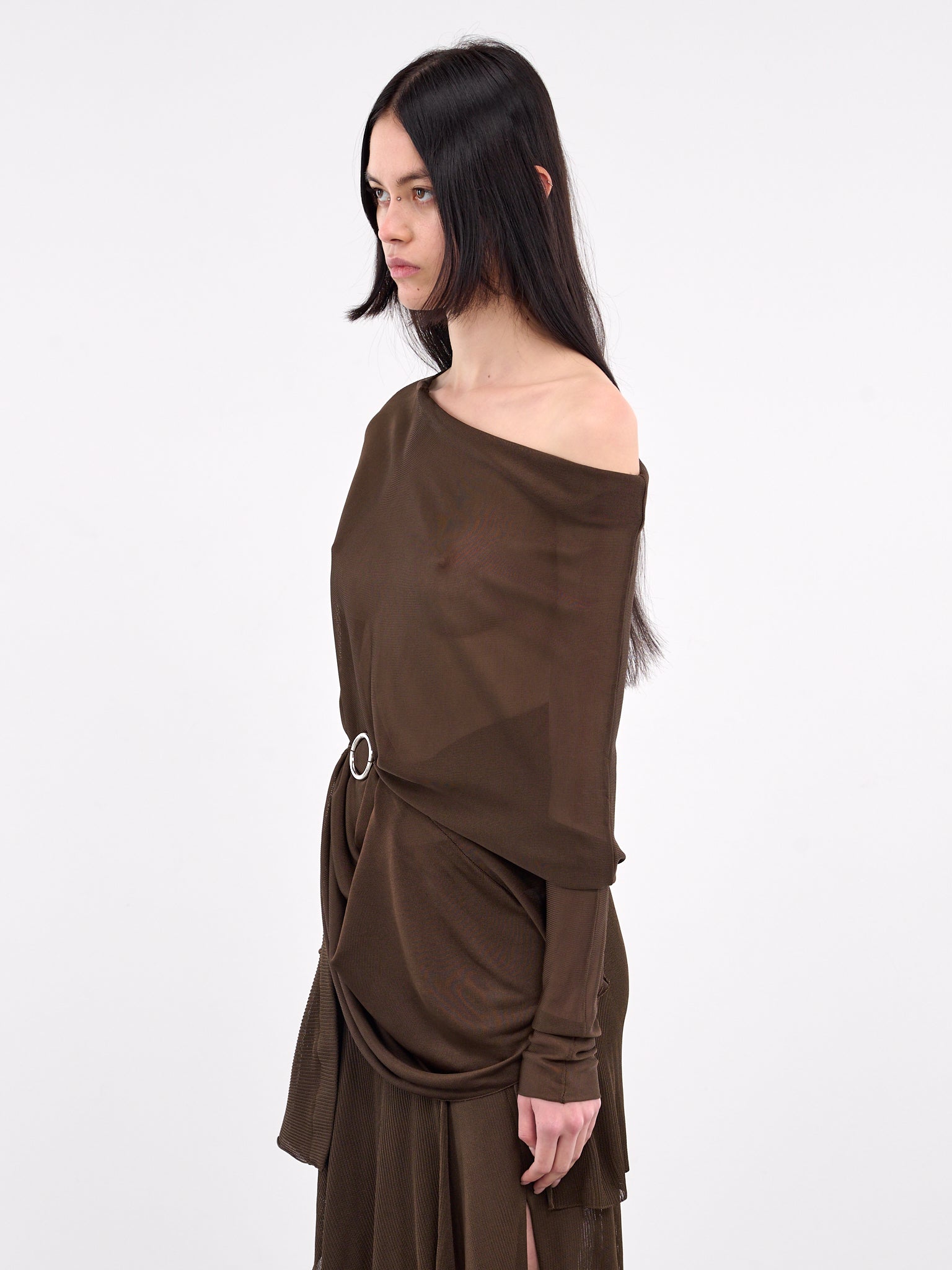 Marta Drape Top (MARTA-BROWN)