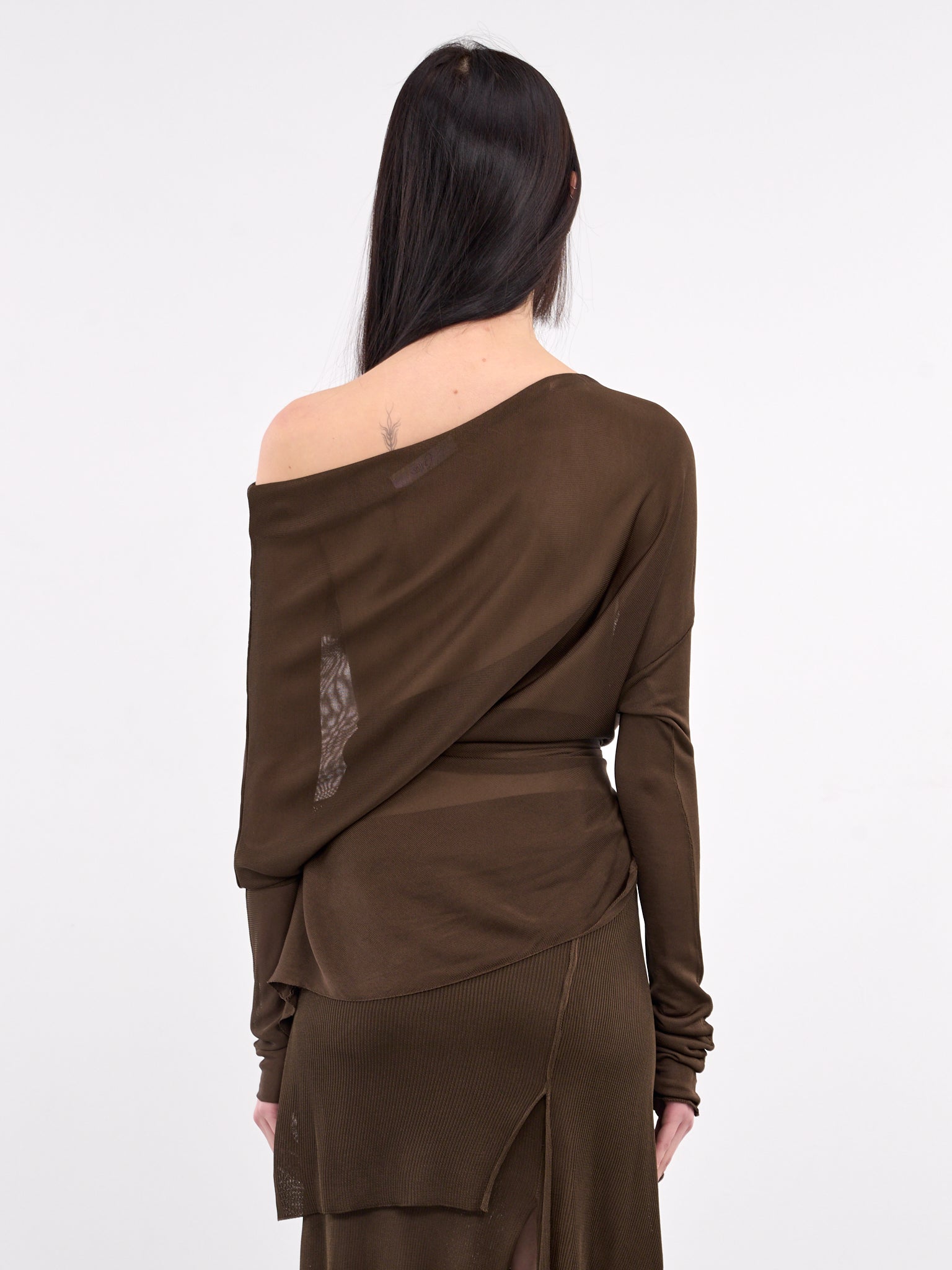 Marta Drape Top (MARTA-BROWN)