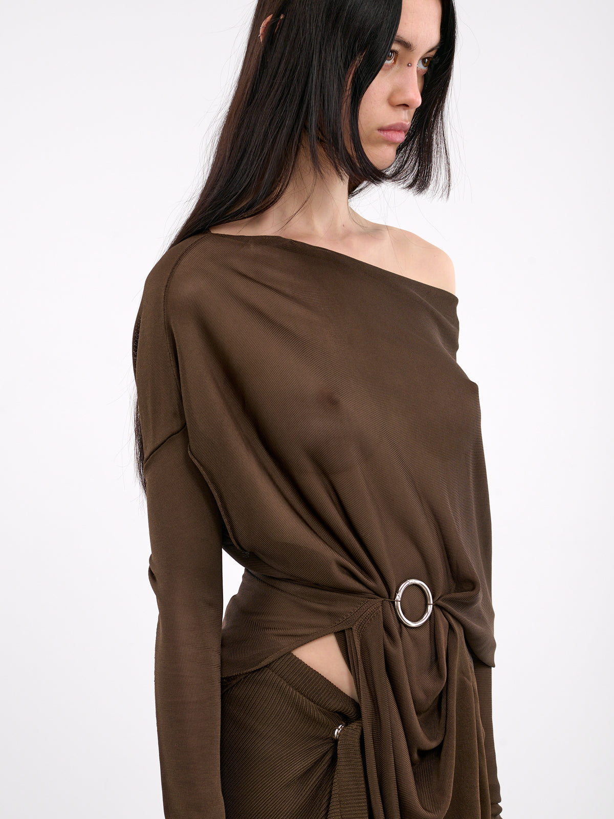 Marta Drape Top (MARTA-BROWN)