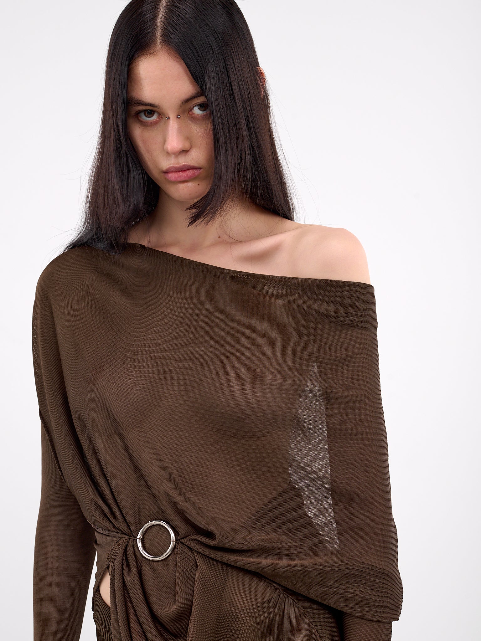 Marta Drape Top (MARTA-BROWN)