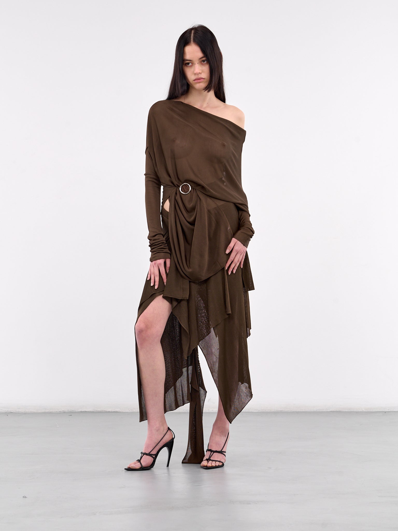 Marta Drape Top (MARTA-BROWN)