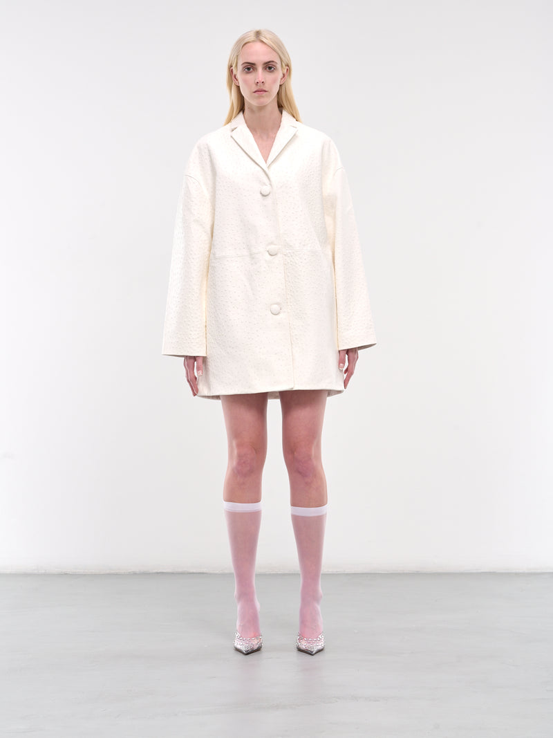 Mauranne Leather Coat (MAURANNE-LEATHER-WHITE)