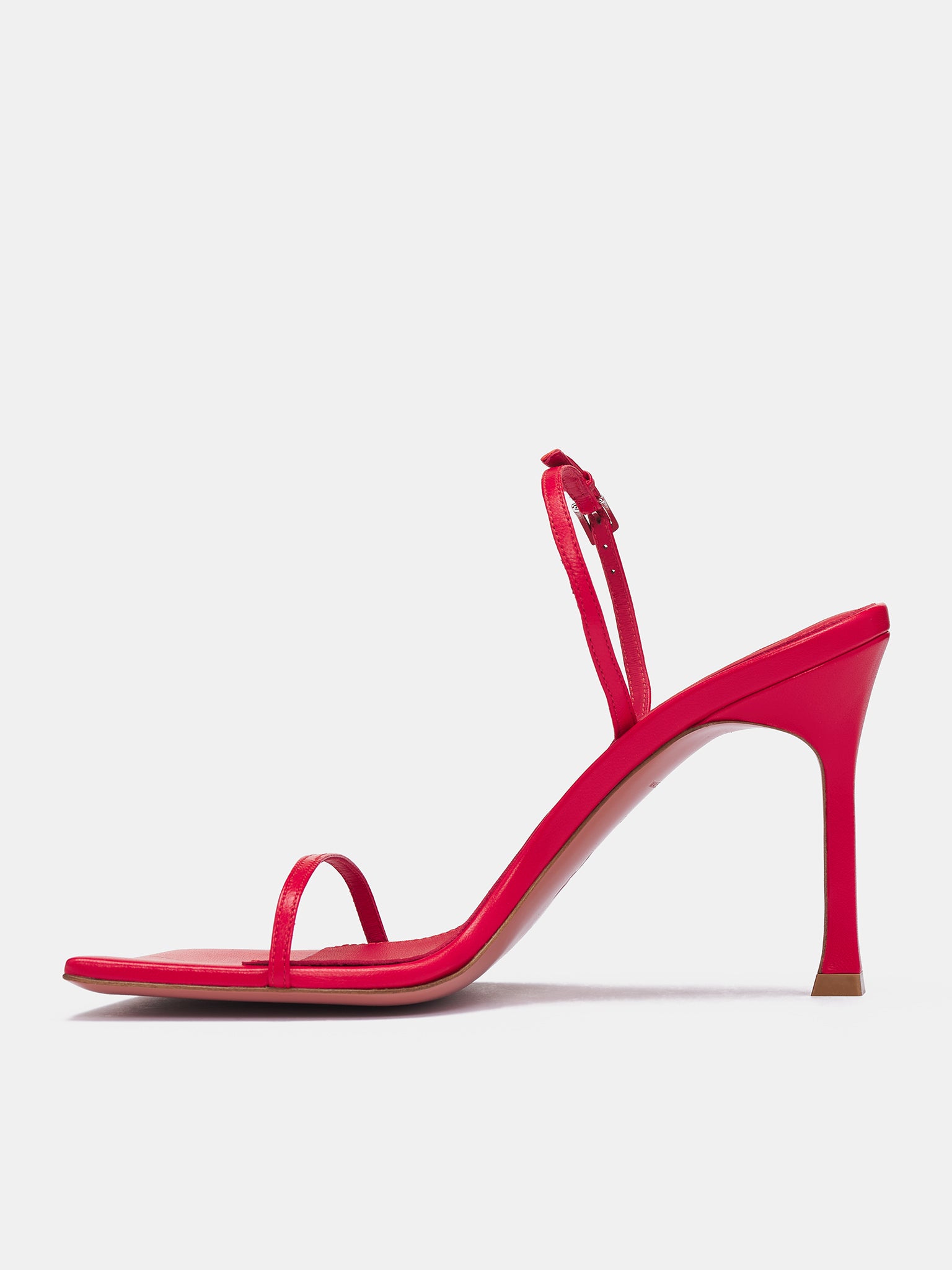 Maya Slingback Heels (MAYA-NAPPA-RED-SILVER)