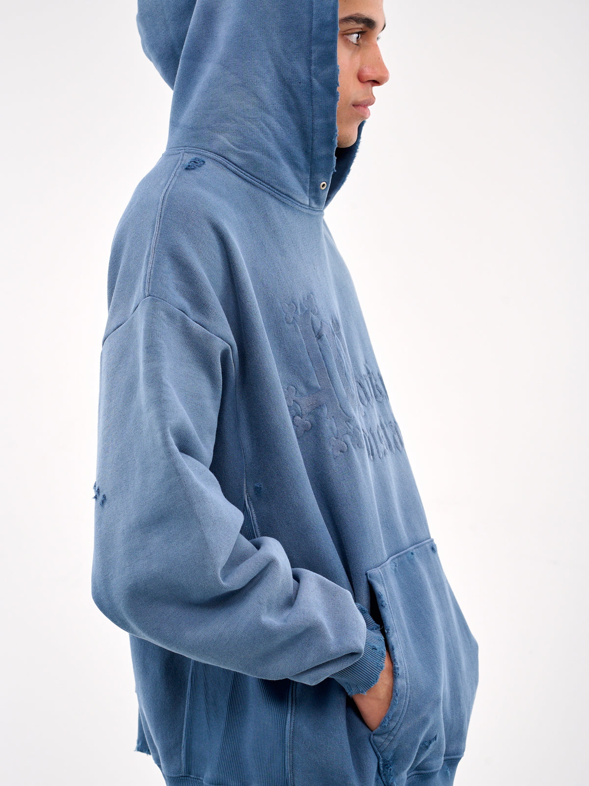 Classic Logo Hoodie (MD5SMF04AP-JE496-SUNFADE-BLUE)