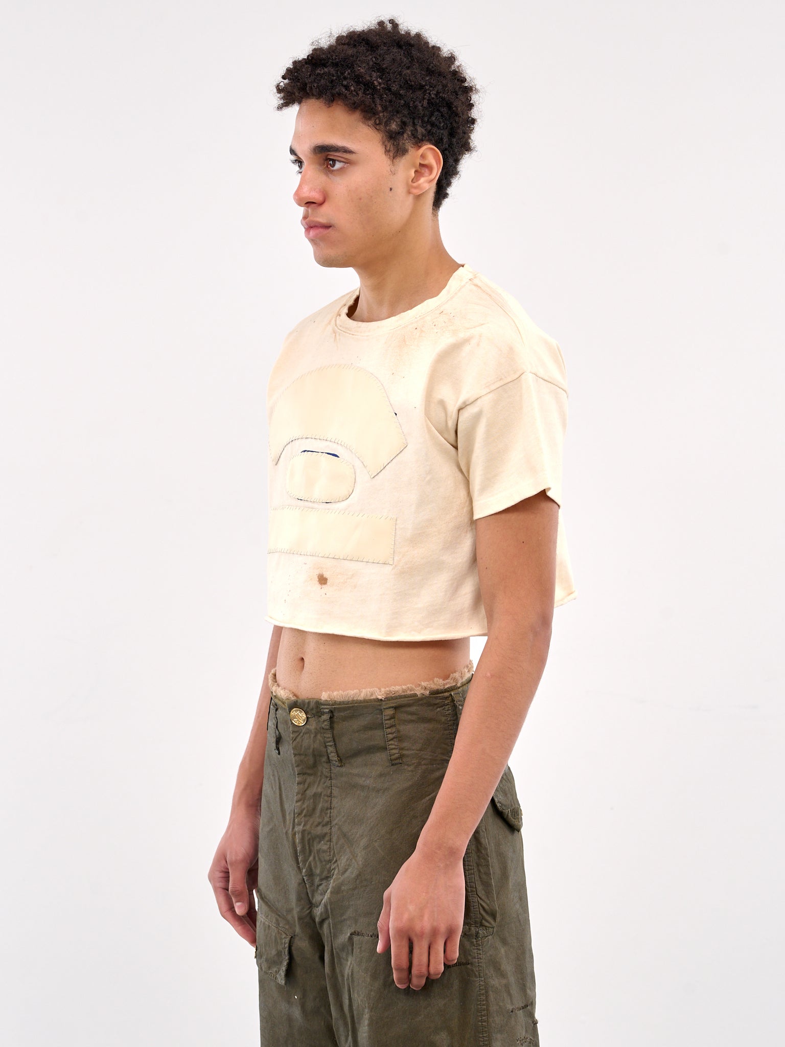 Boyfriend Crop Top (MD5SWH02AP-JE488-CREAM)