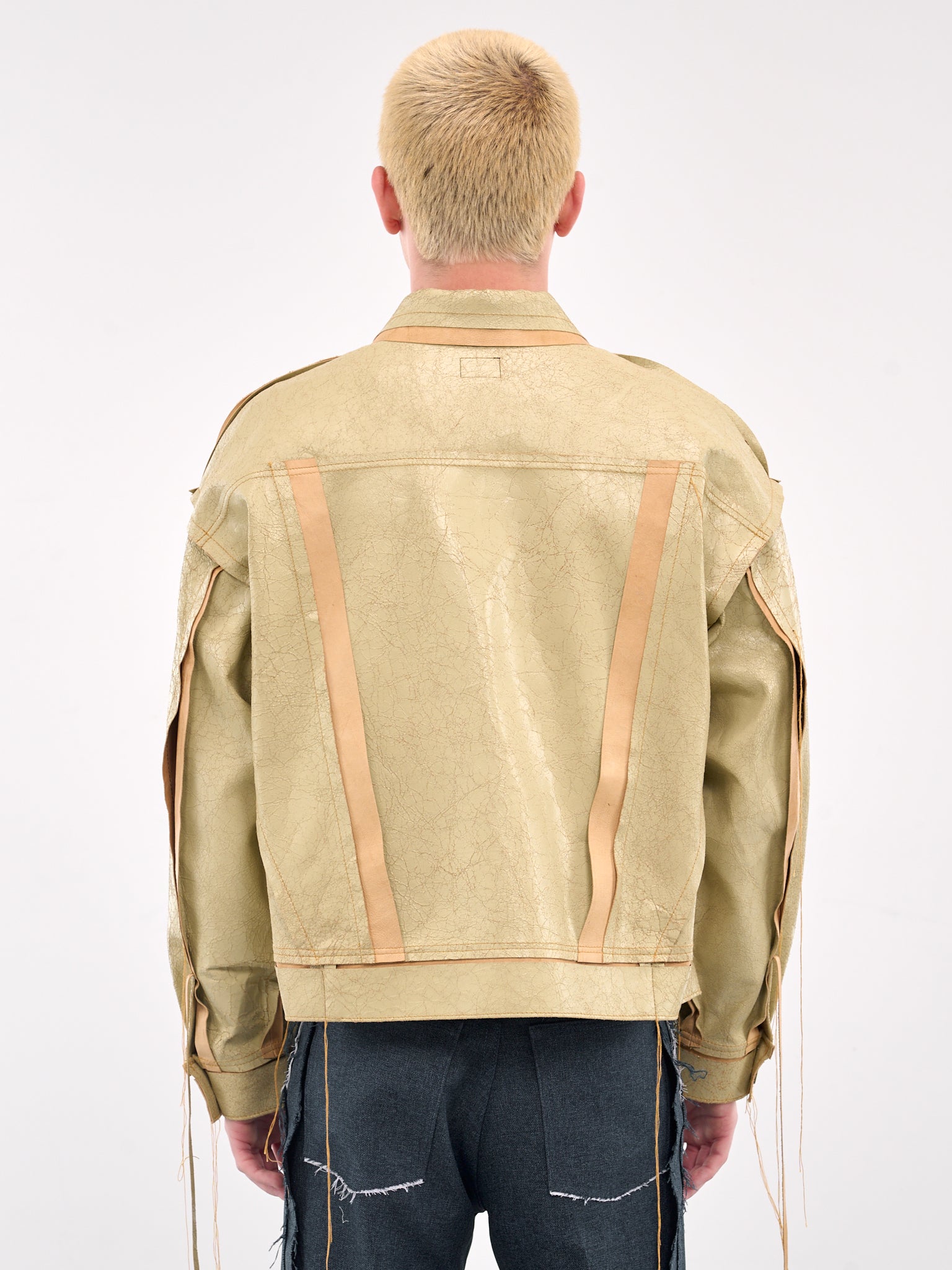 'Aztec Clay' Deconstructed Lambskin Jacket (AZTEC-CLAY-DECONSTRUCTED-STYLE)