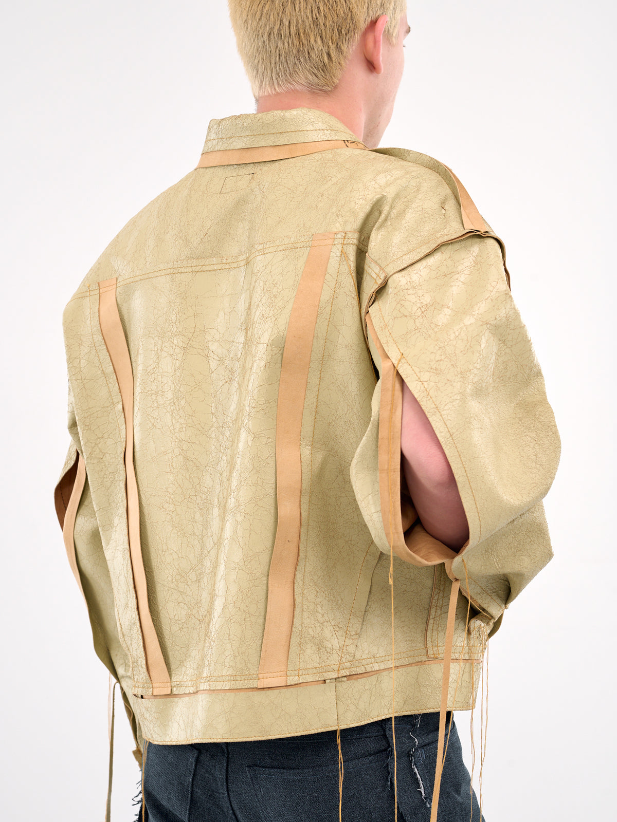 'Aztec Clay' Deconstructed Lambskin Jacket (AZTEC-CLAY-DECONSTRUCTED-STYLE)