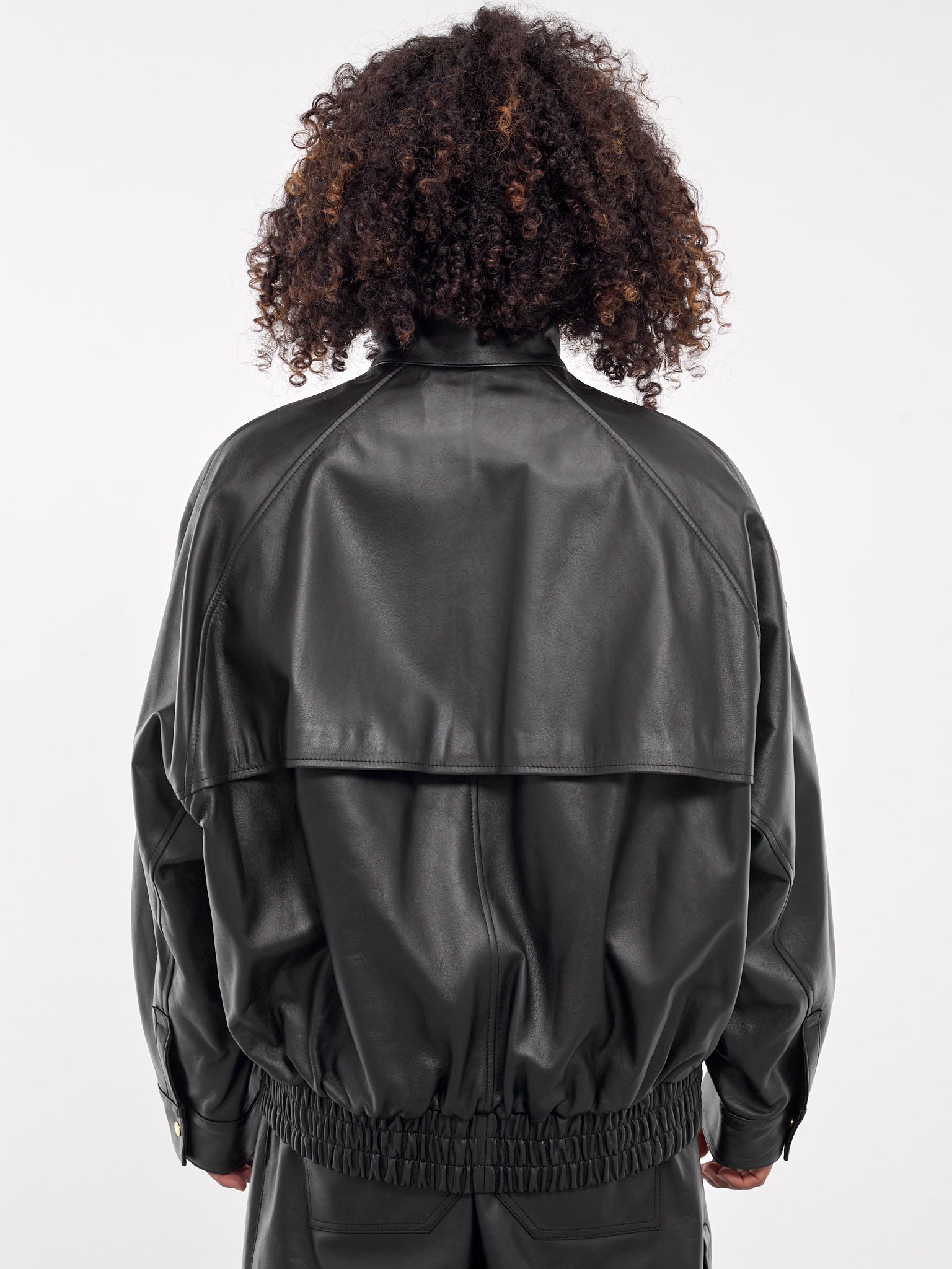 Nappa Leather Bomber Jacket (MJA07-LTP01-BLACK)