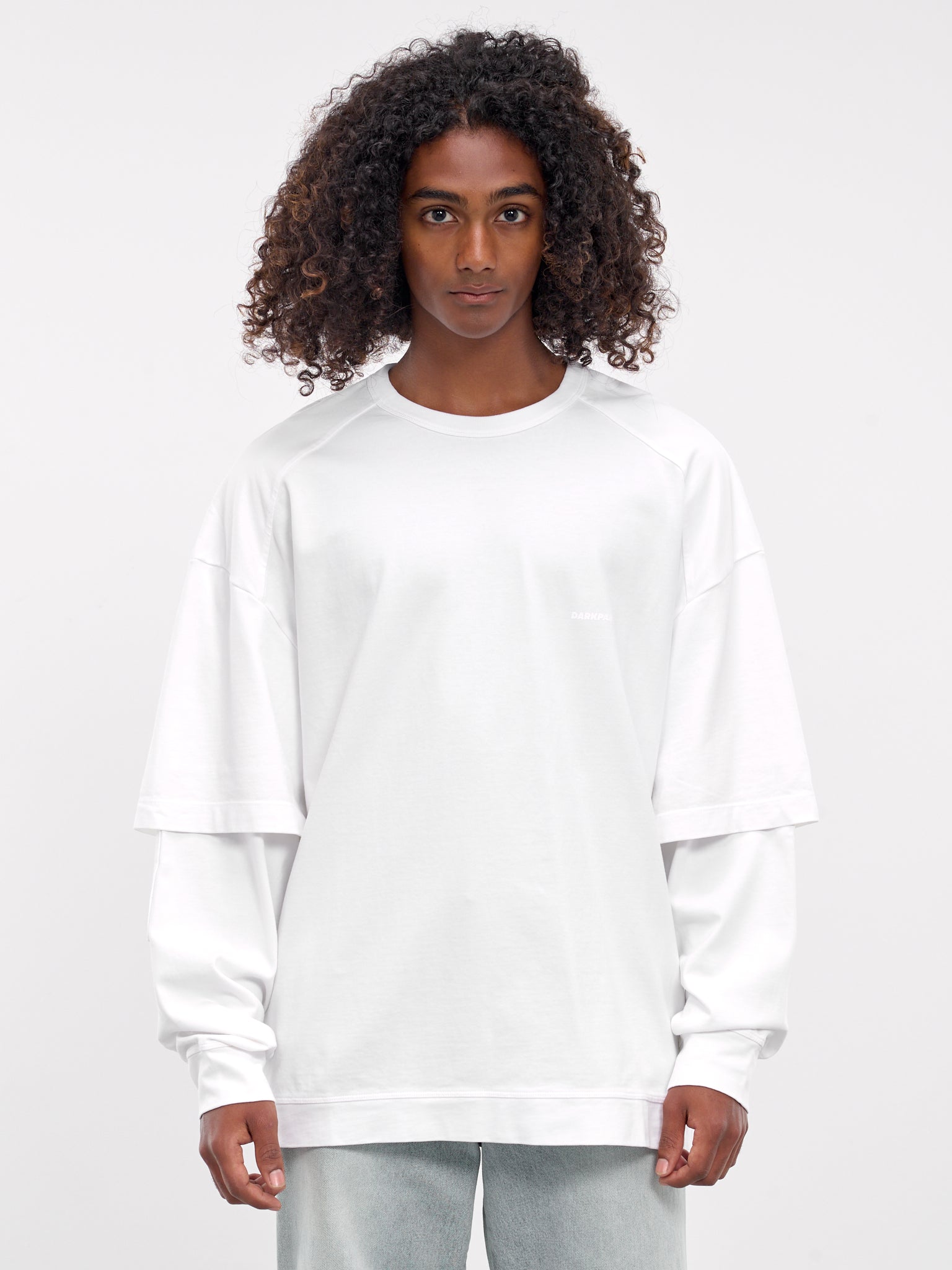 Layered Tee (MJE08-JTS01-WASHED-WHITE)