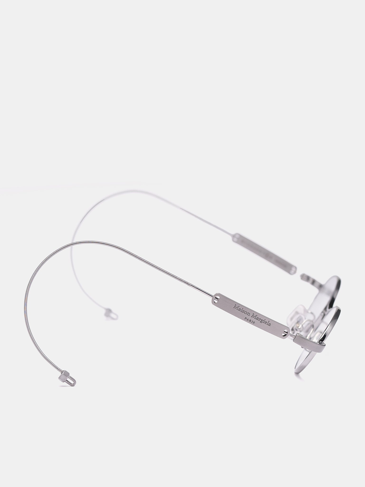 Margiela MM220 Glasses (MM220-A02-SILVER-CLEAR)