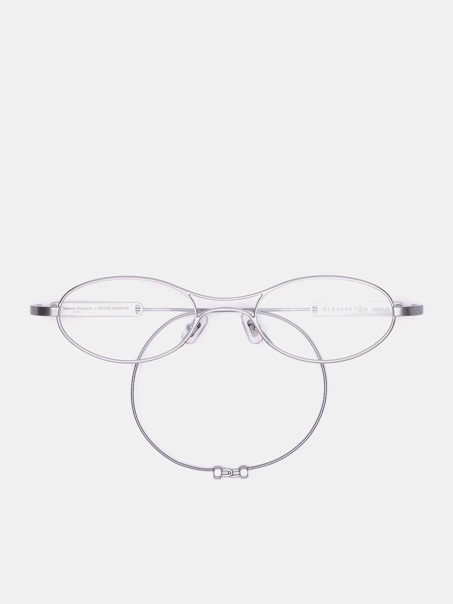 Margiela MM220 Glasses (MM220-A02-SILVER-CLEAR)