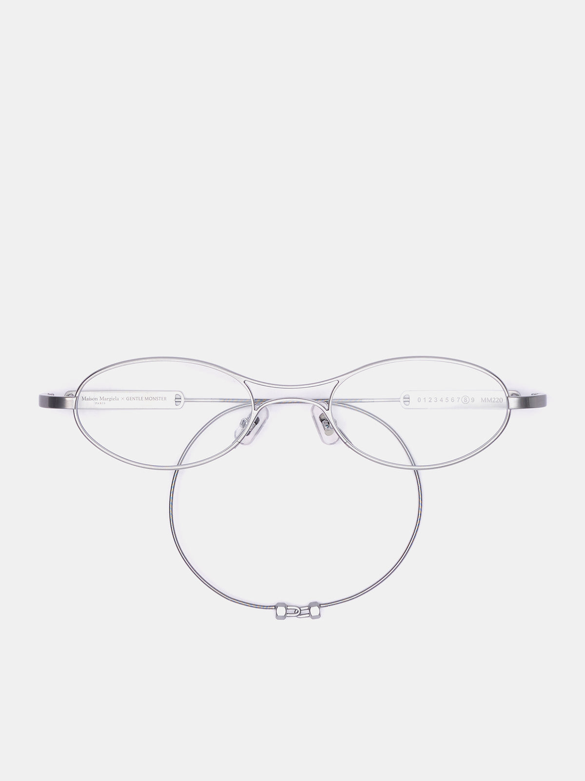 Margiela MM220 Glasses (MM220-A02-SILVER-CLEAR)