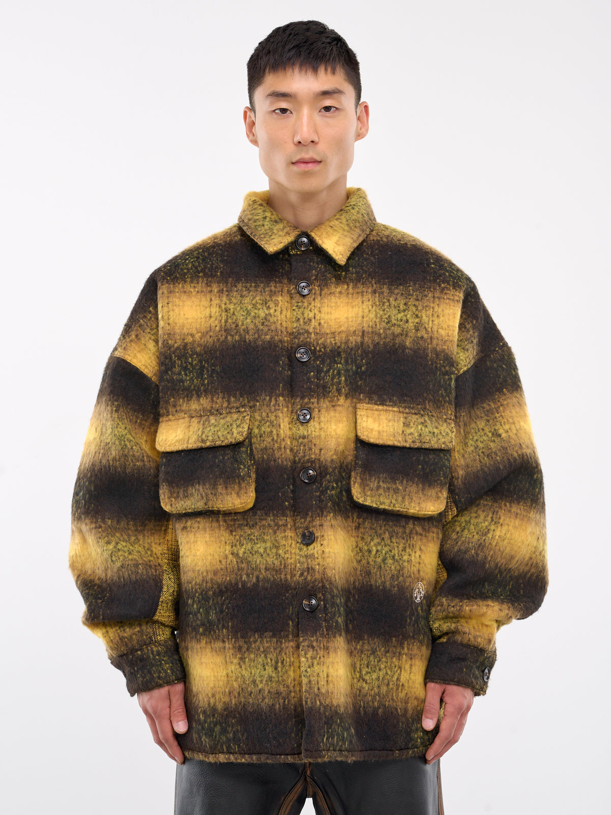 Mohair Check Overshirt (MOHAIR-CHECK-SHIRT-GREEN)