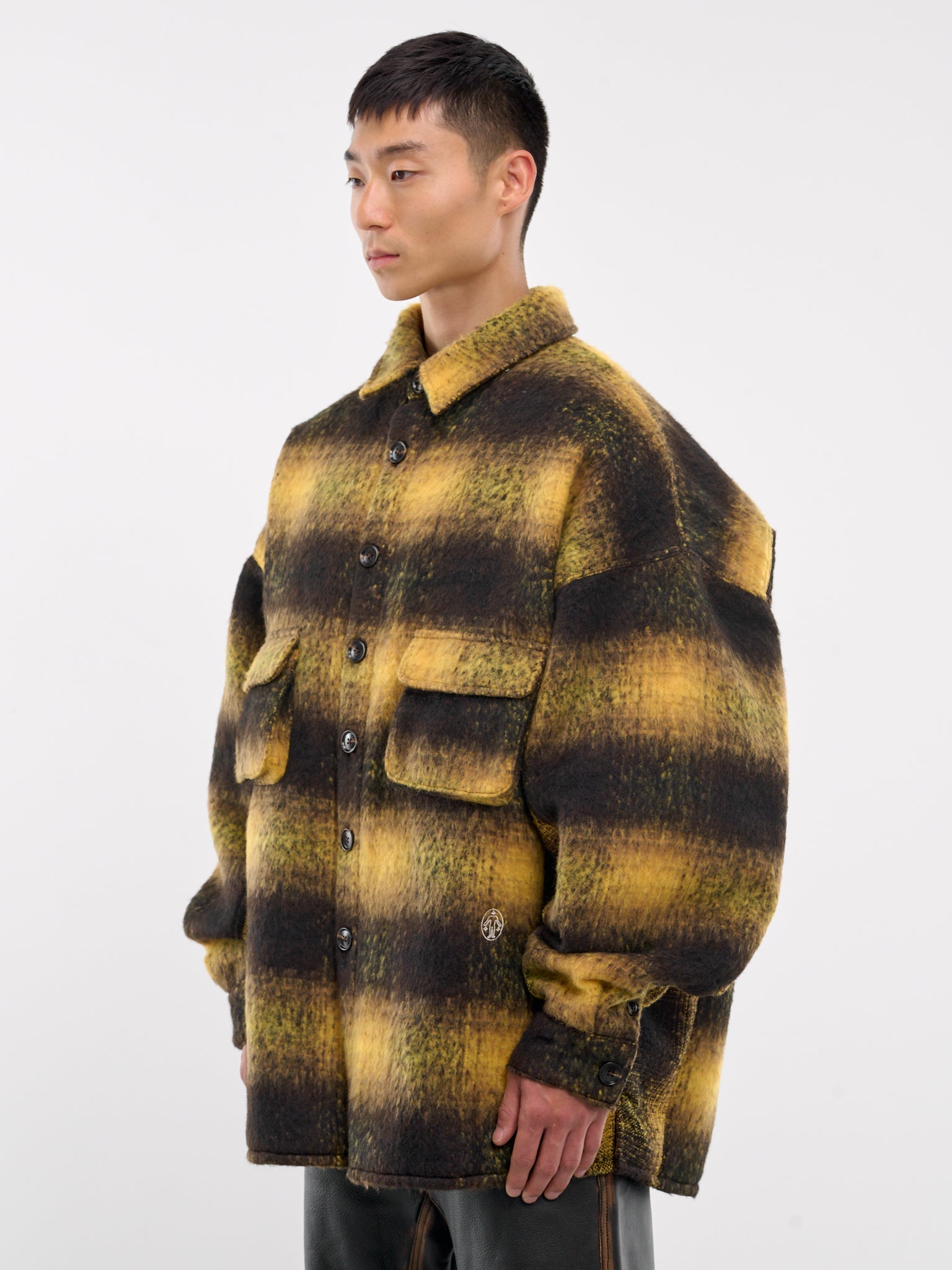 Mohair Check Overshirt (MOHAIR-CHECK-SHIRT-GREEN)