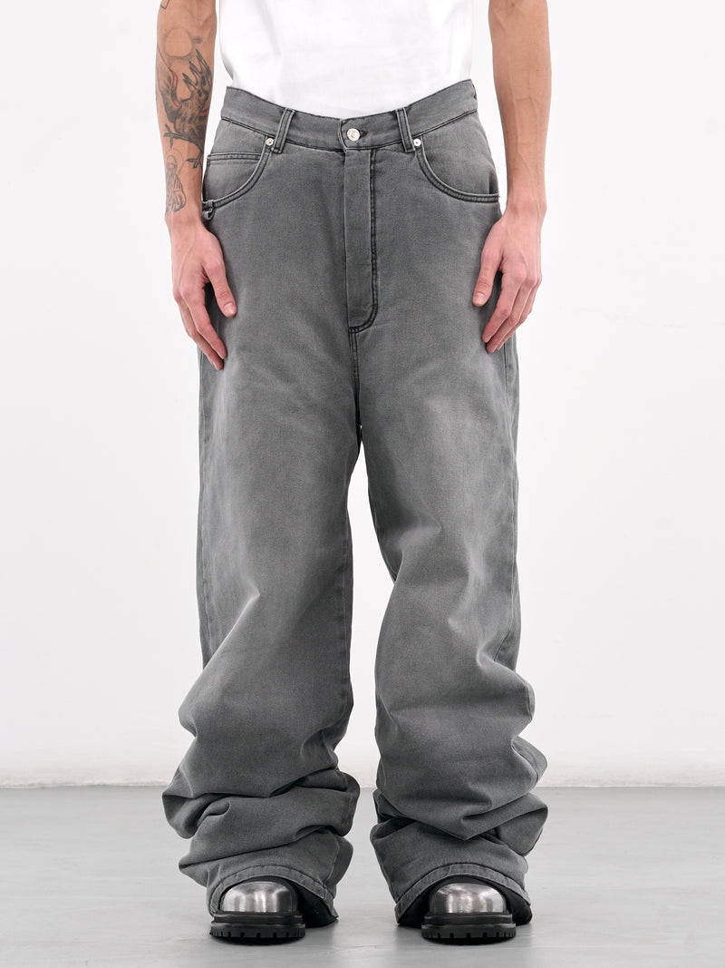 Wadded Stack Jeans (MP085D-BDD-OUTCAST-GREY)