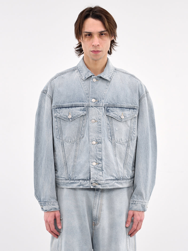 Denim Trucker Jacket (MP23DF1S-JC3003-LIGHT-VINTAGE)