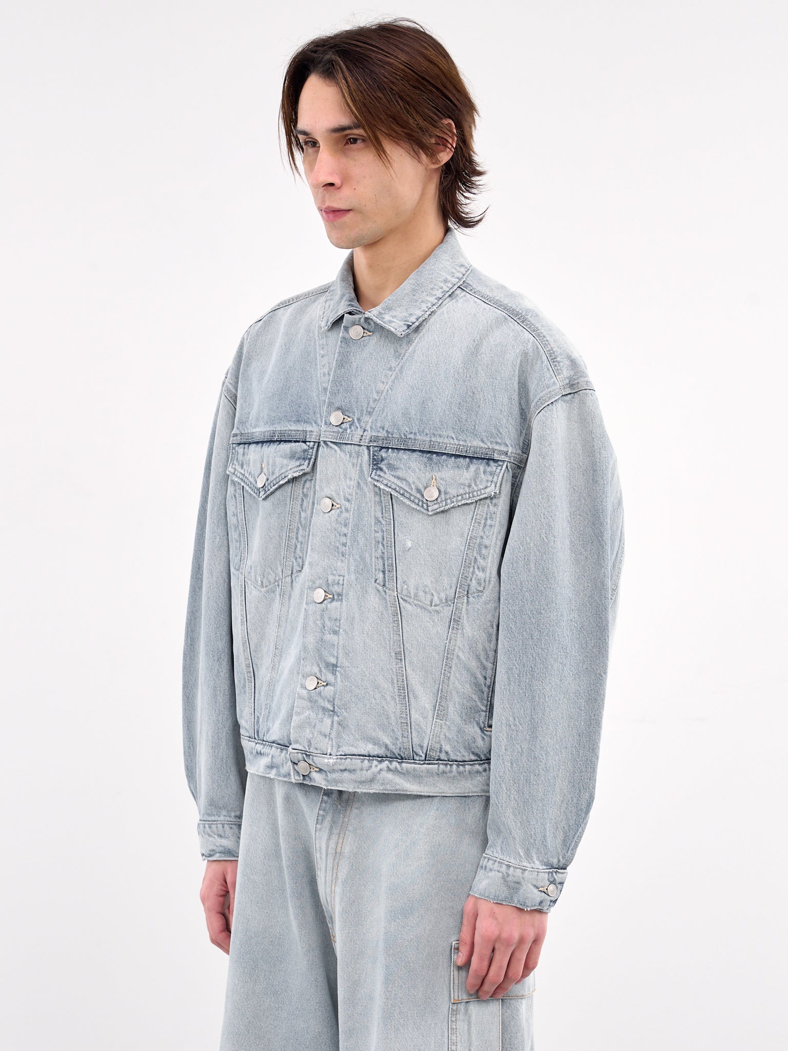 Denim Trucker Jacket (MP23DF1S-JC3003-LIGHT-VINTAGE)