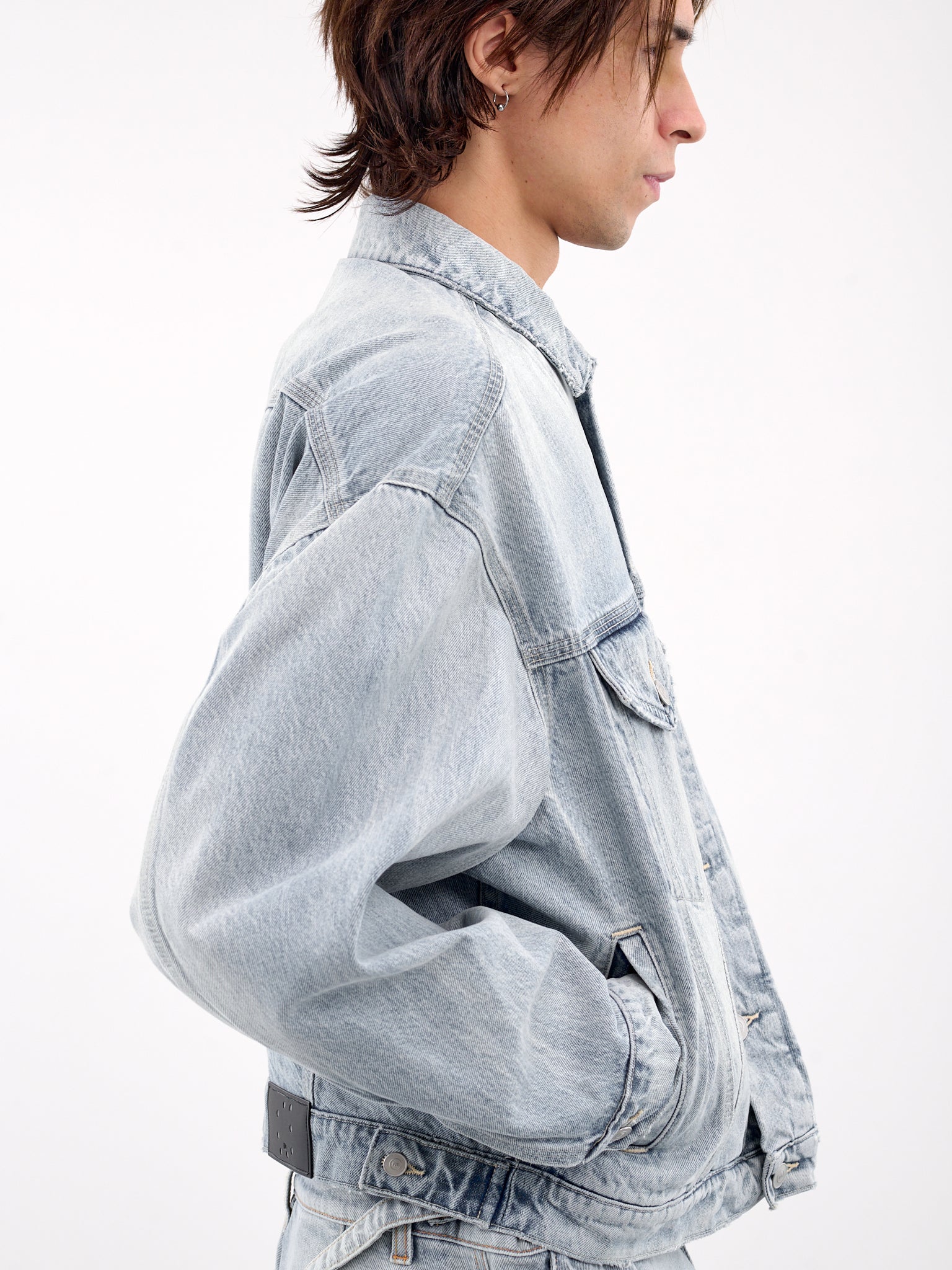 Denim Trucker Jacket (MP23DF1S-JC3003-LIGHT-VINTAGE)