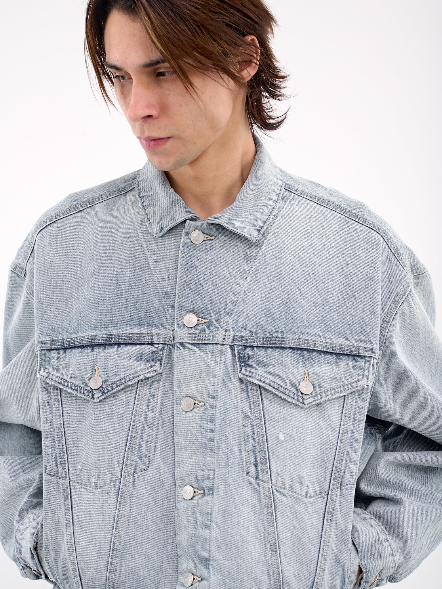 Denim Trucker Jacket (MP23DF1S-JC3003-LIGHT-VINTAGE)