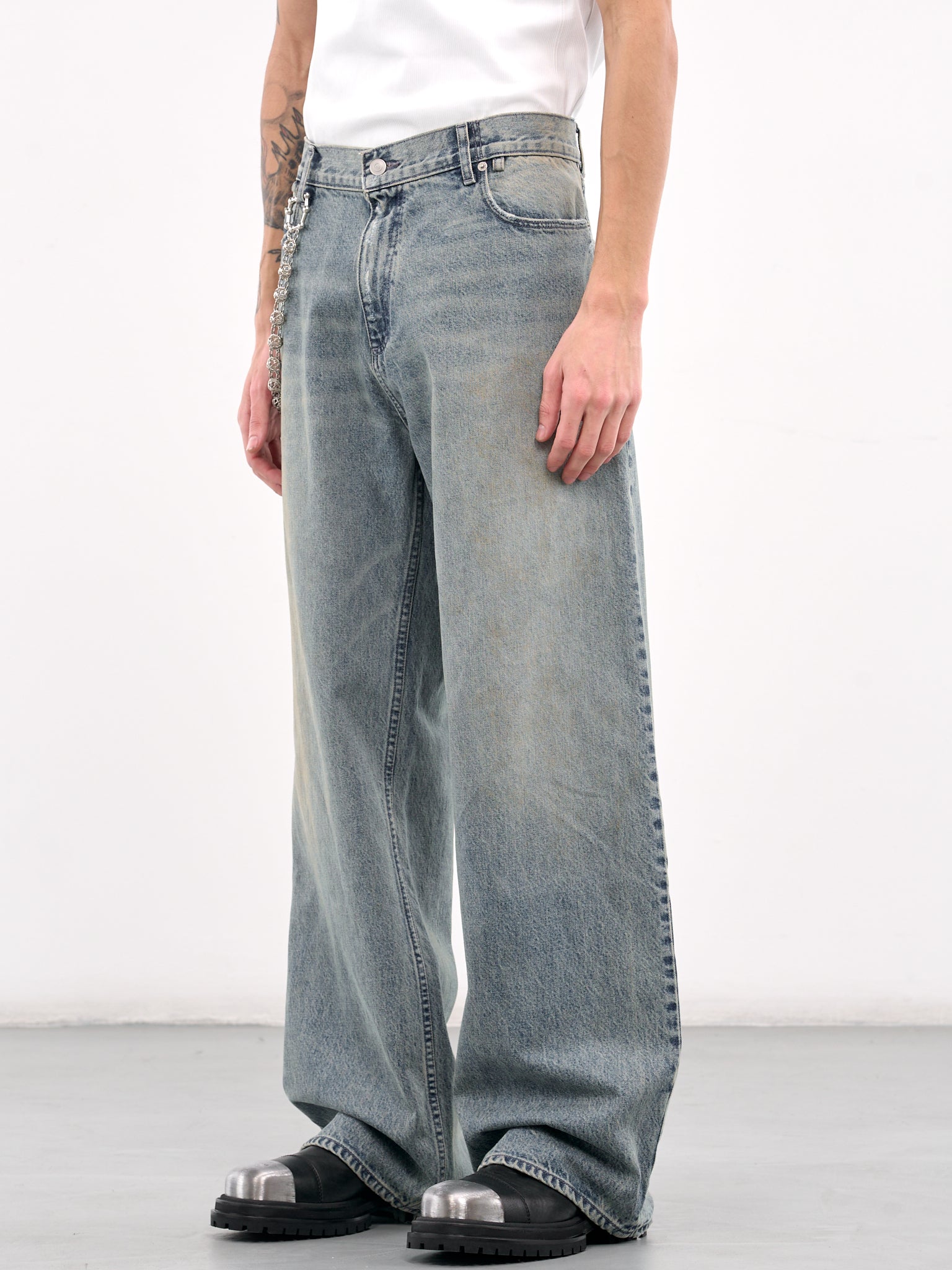 Straight Baggy Jeans (MF24DF1S-JE2006-OIL-BLUE)