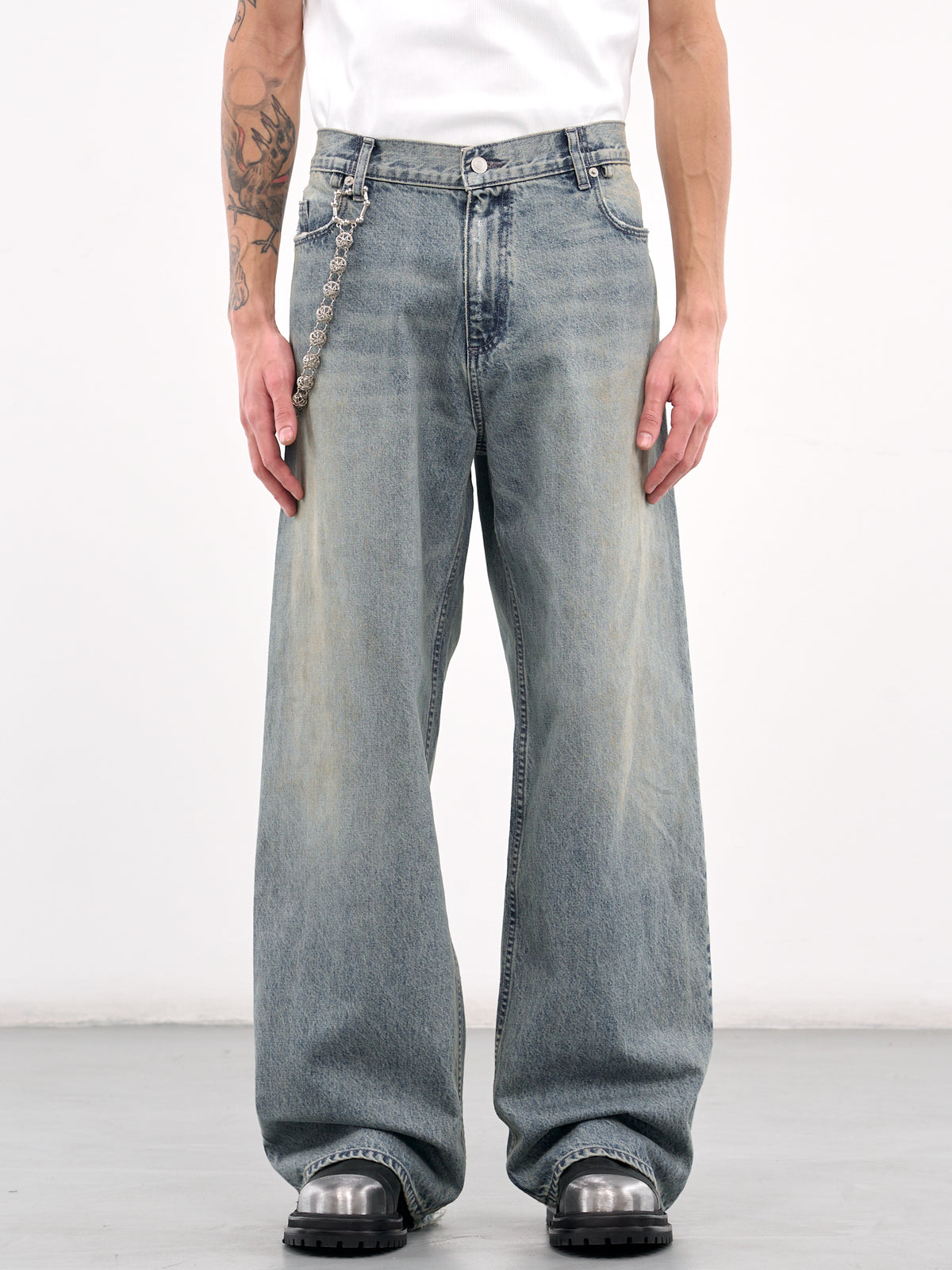 Straight Baggy Jeans (MF24DF1S-JE2006-OIL-BLUE)