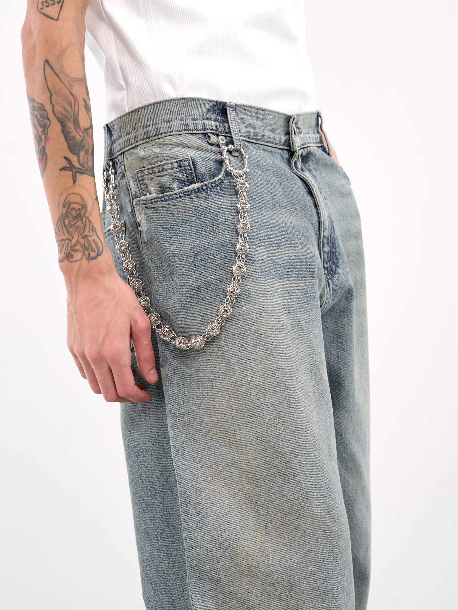 Straight Baggy Jeans (MF24DF1S-JE2006-OIL-BLUE)