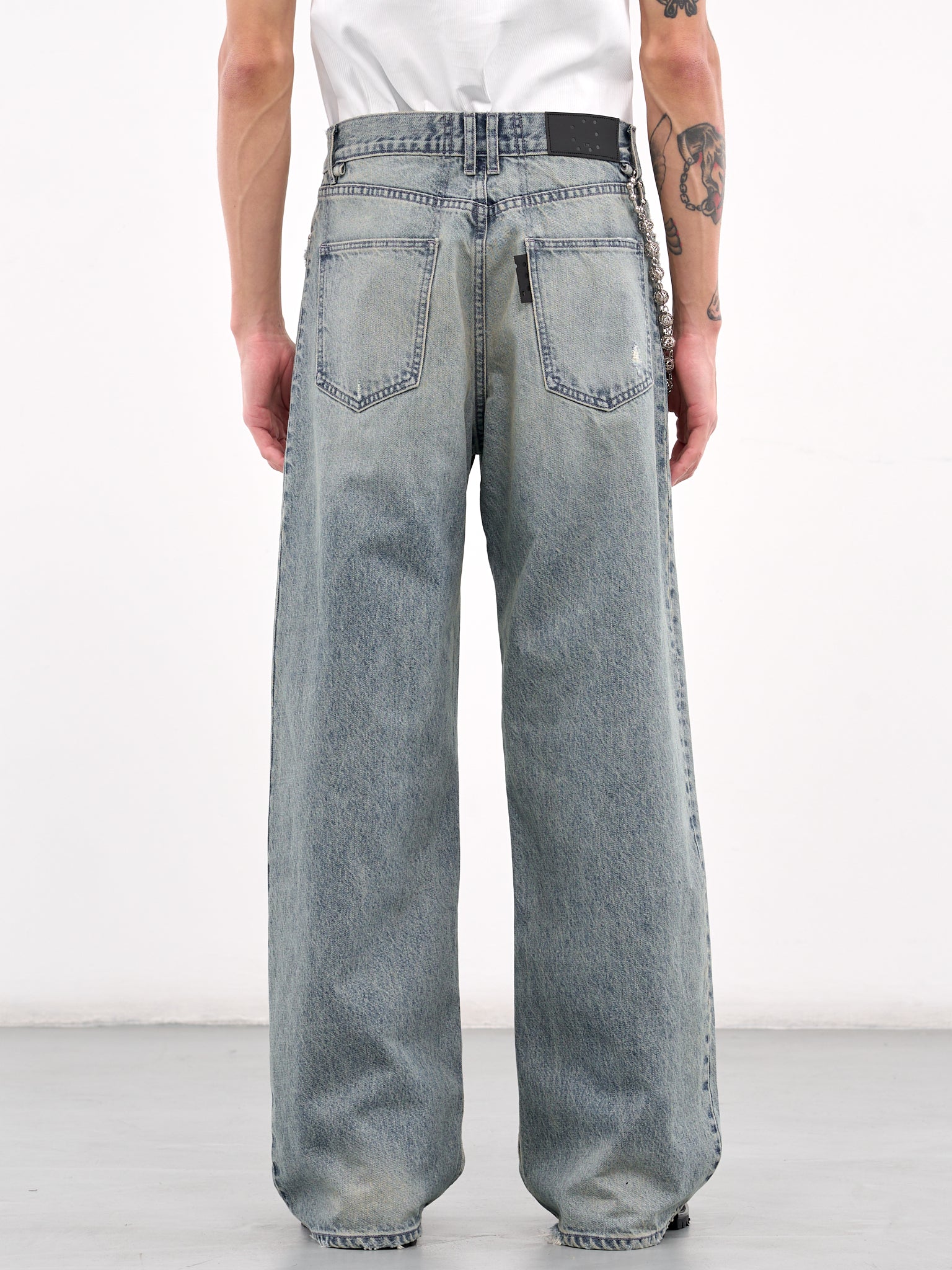 Straight Baggy Jeans (MF24DF1S-JE2006-OIL-BLUE)