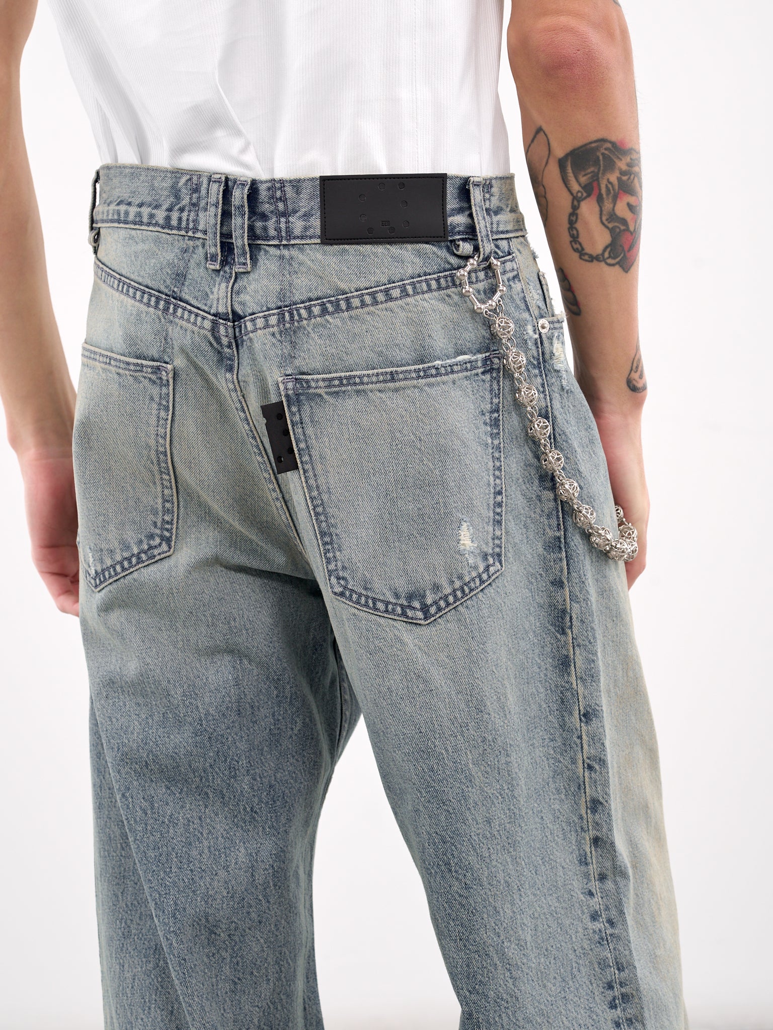 Straight Baggy Jeans (MF24DF1S-JE2006-OIL-BLUE)