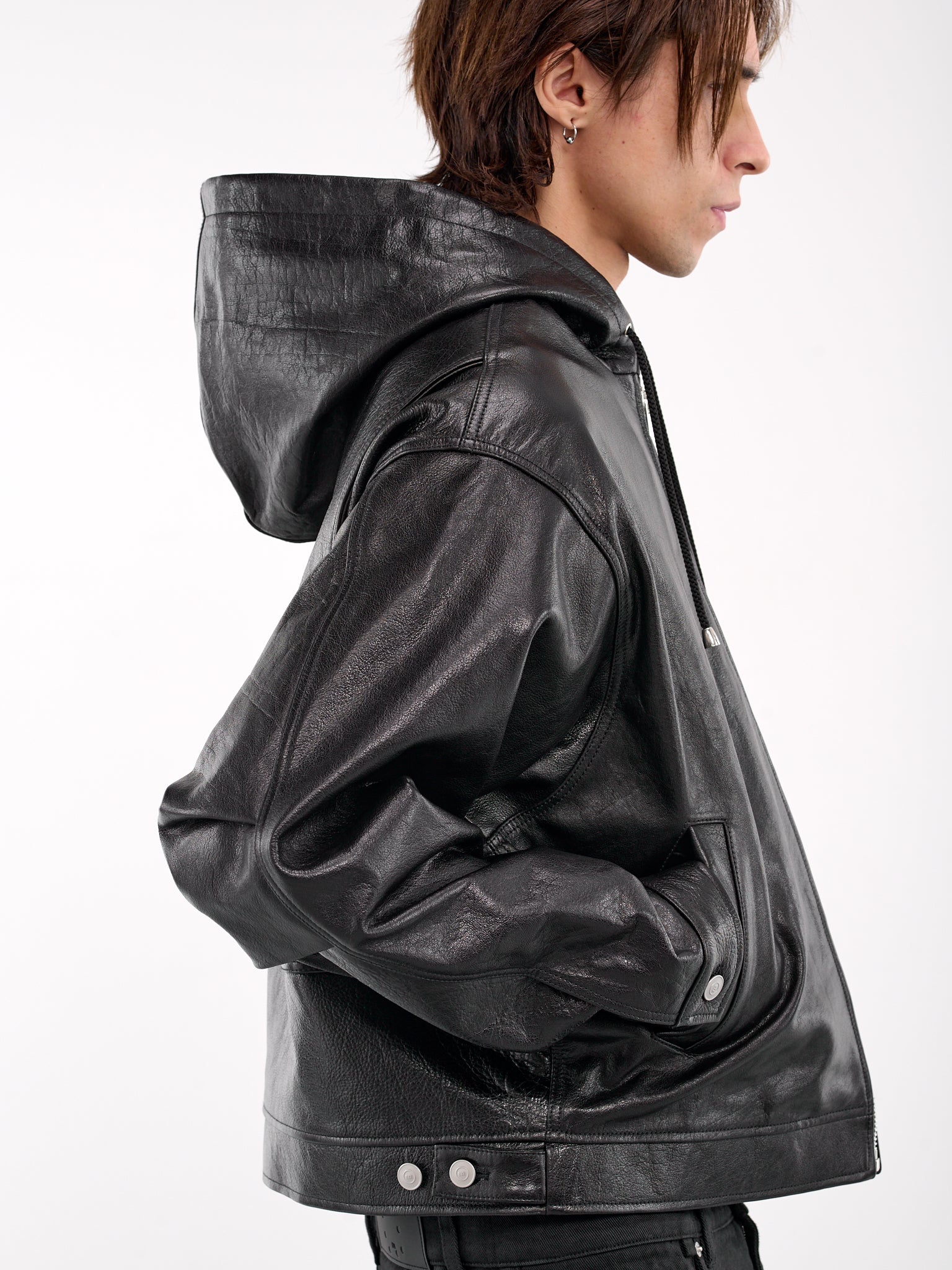 Zip-Up Hoodie (MP24LSLB-SS1056-BLACK)