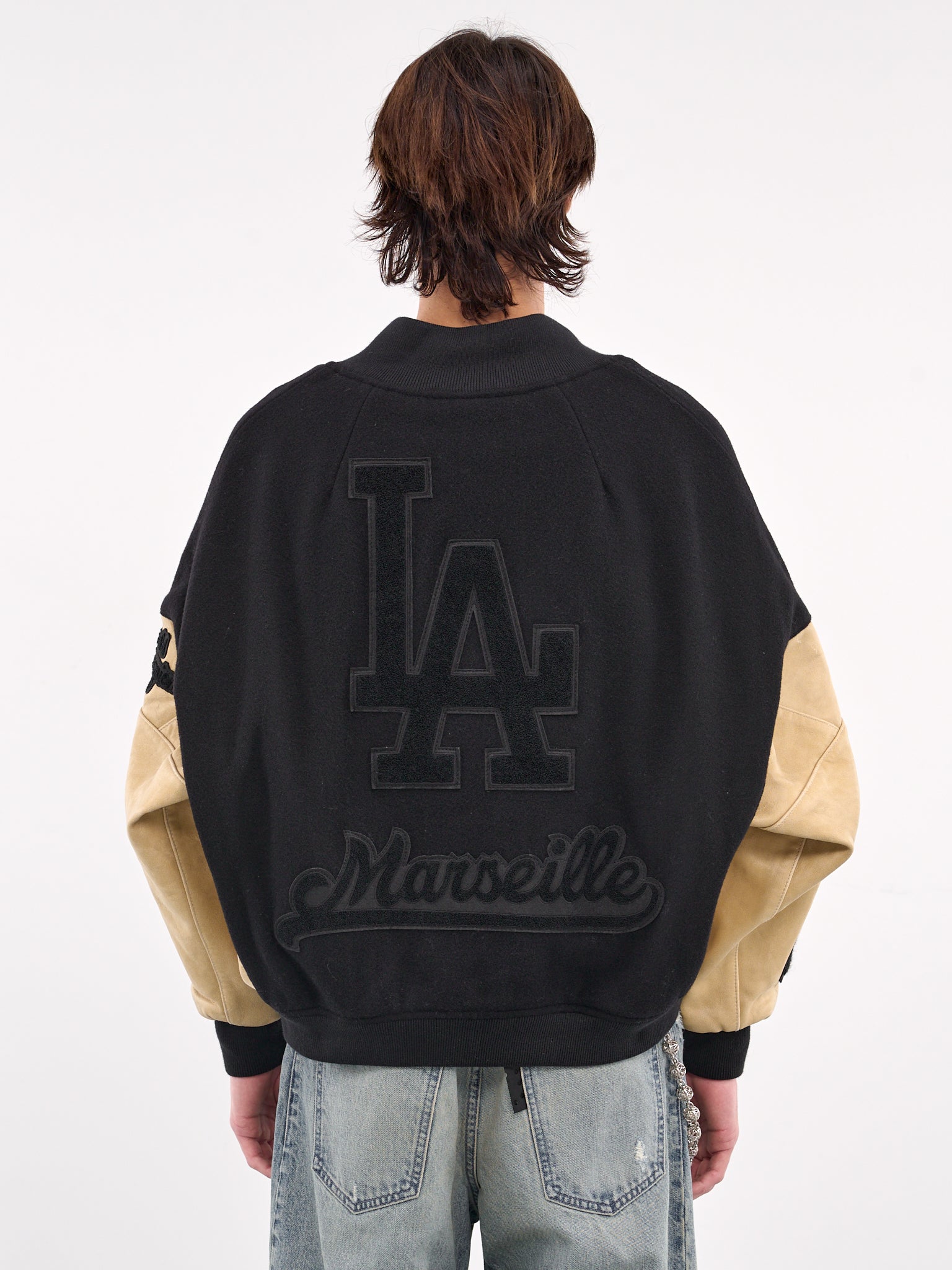 Upside-Down Bomber Jacket (MP24LVBW-JC3002-BLACK)