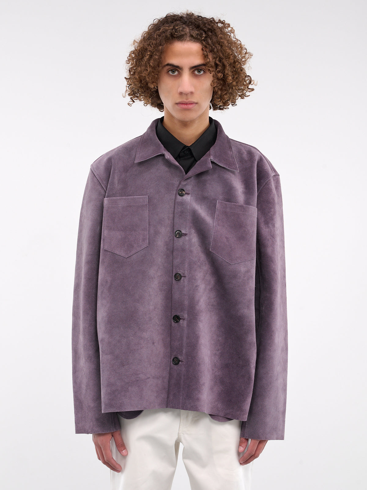 Suede Overshirt (MRF24JA002-PURPLE)