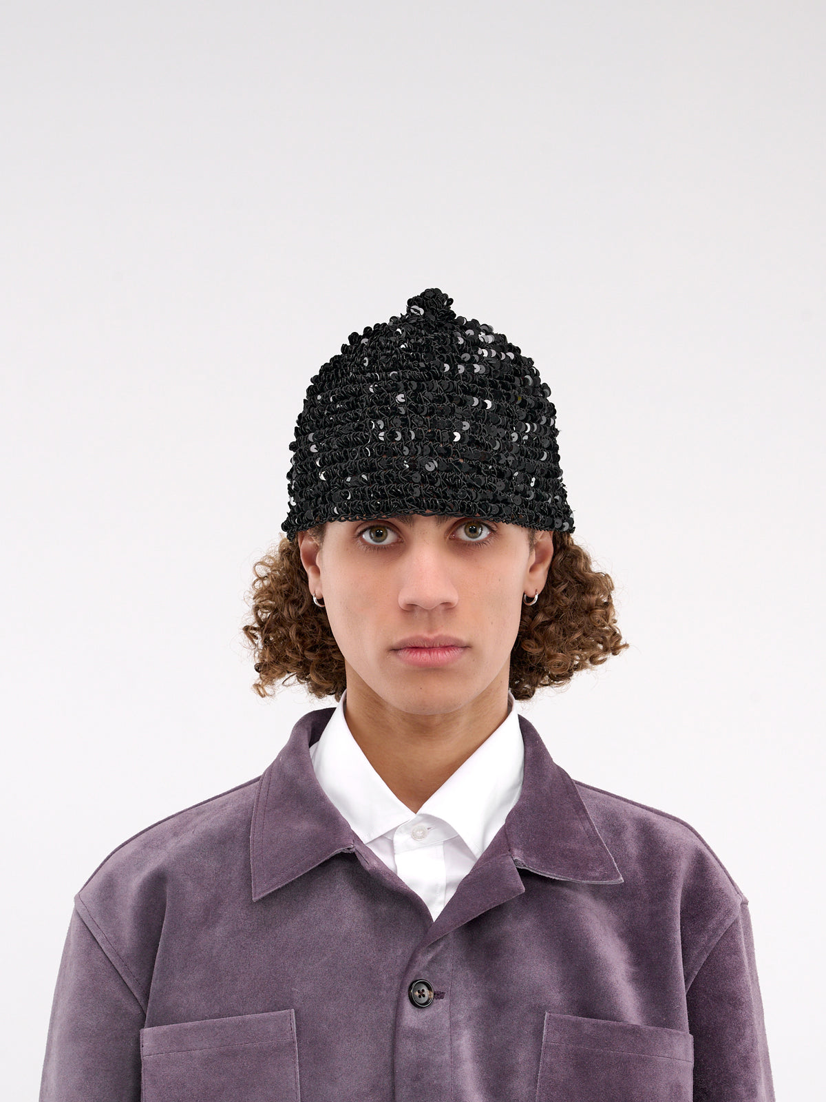 Sequined Cap (MRF24KA012-BLACK)