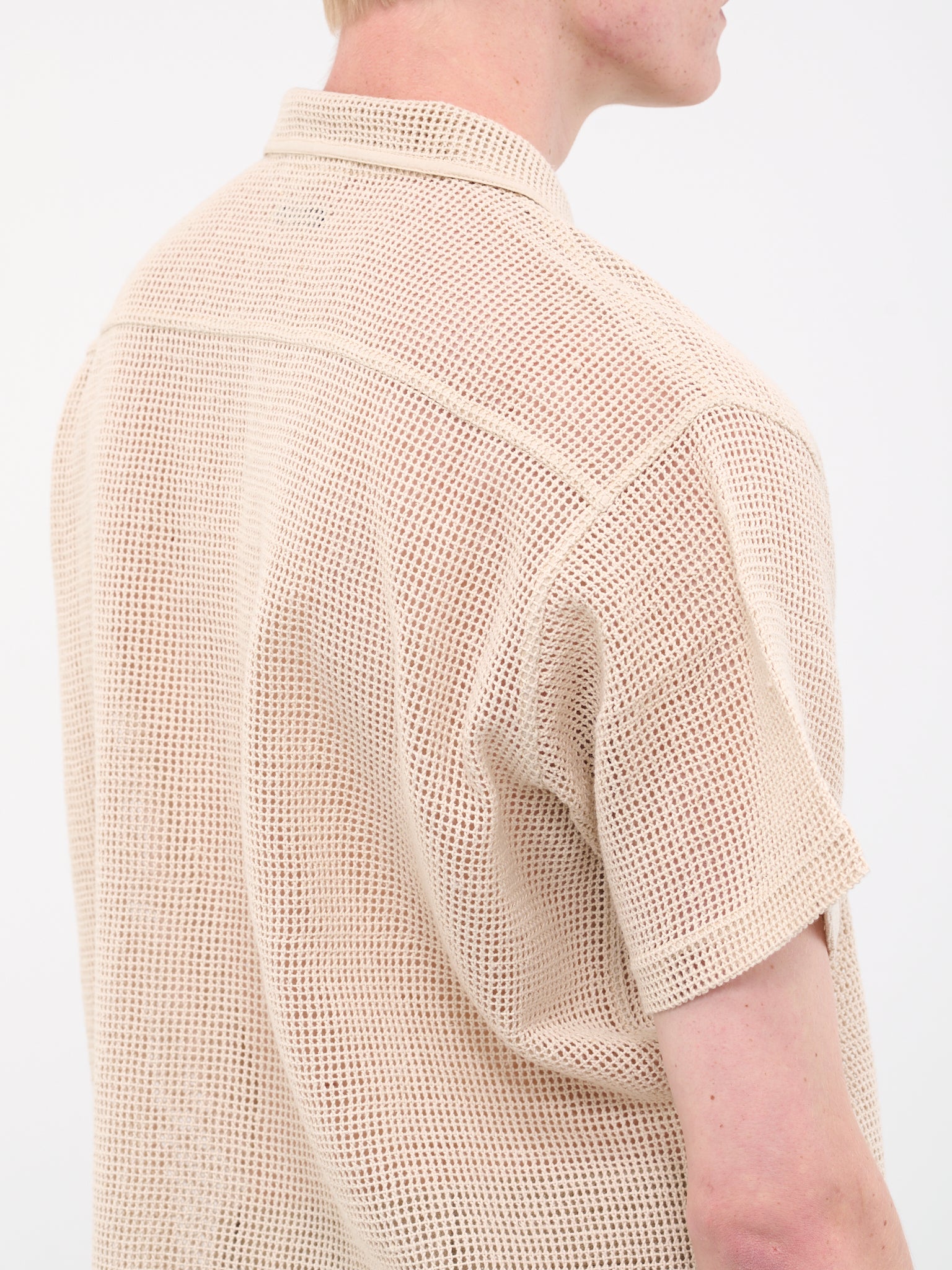 Open Weave Shirt (MRS23SH115-ECRU)