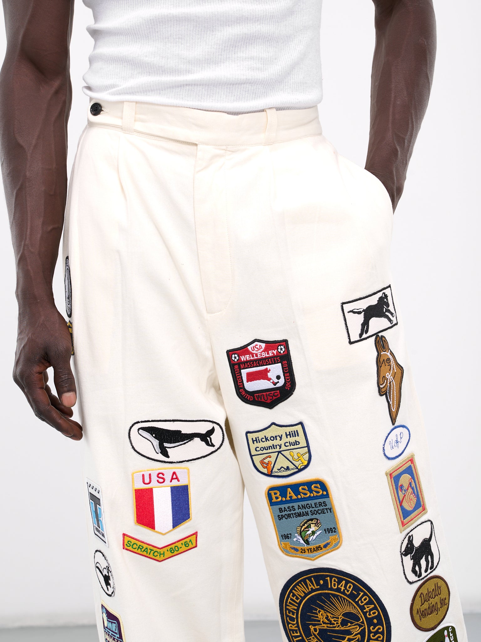 Cambridge McNab Trousers (MRS24BT037-WHITE-MULTI)