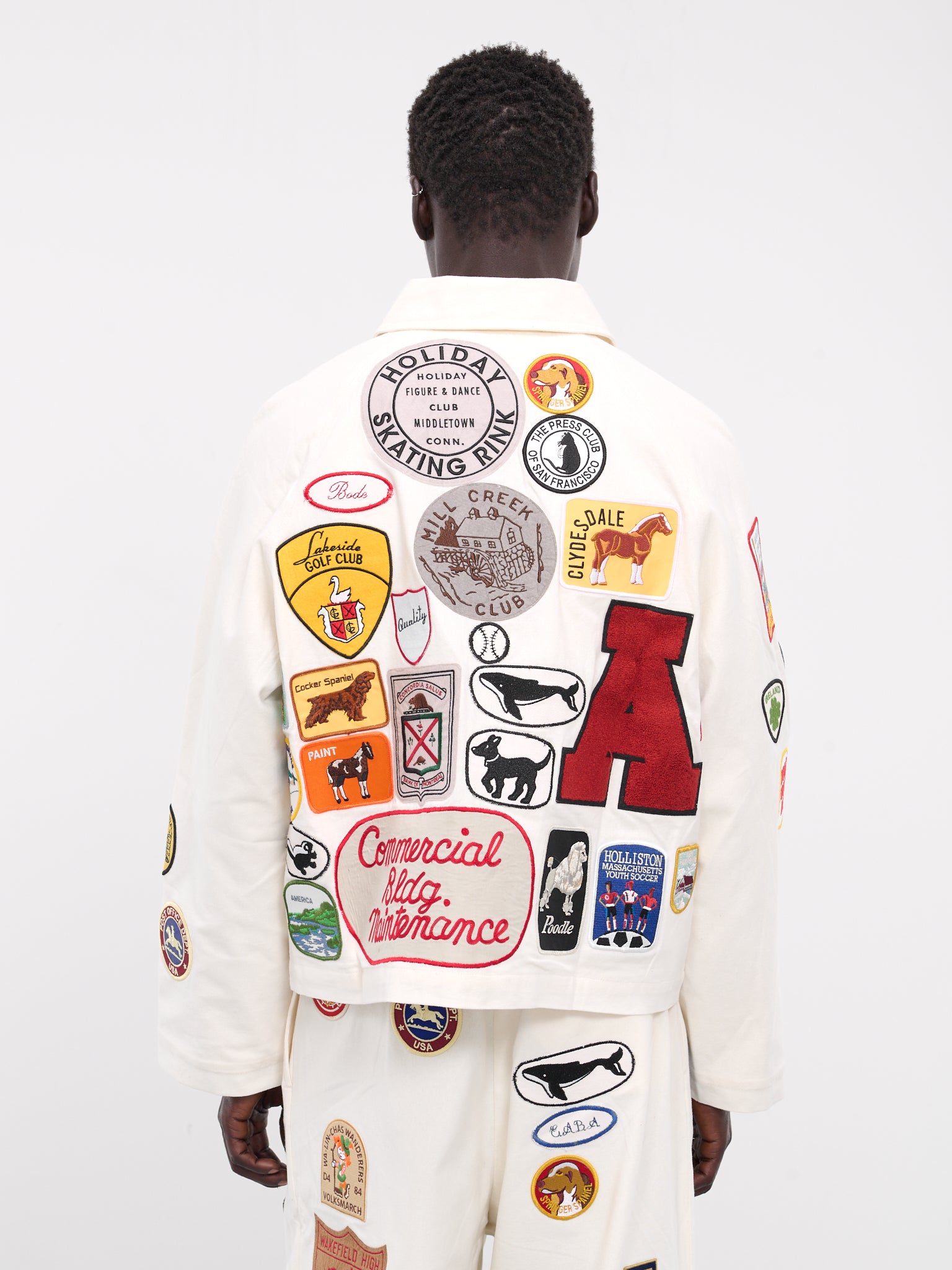 Cambridge Patch Jacket (MRS24OW006-WHITE-MULTI)