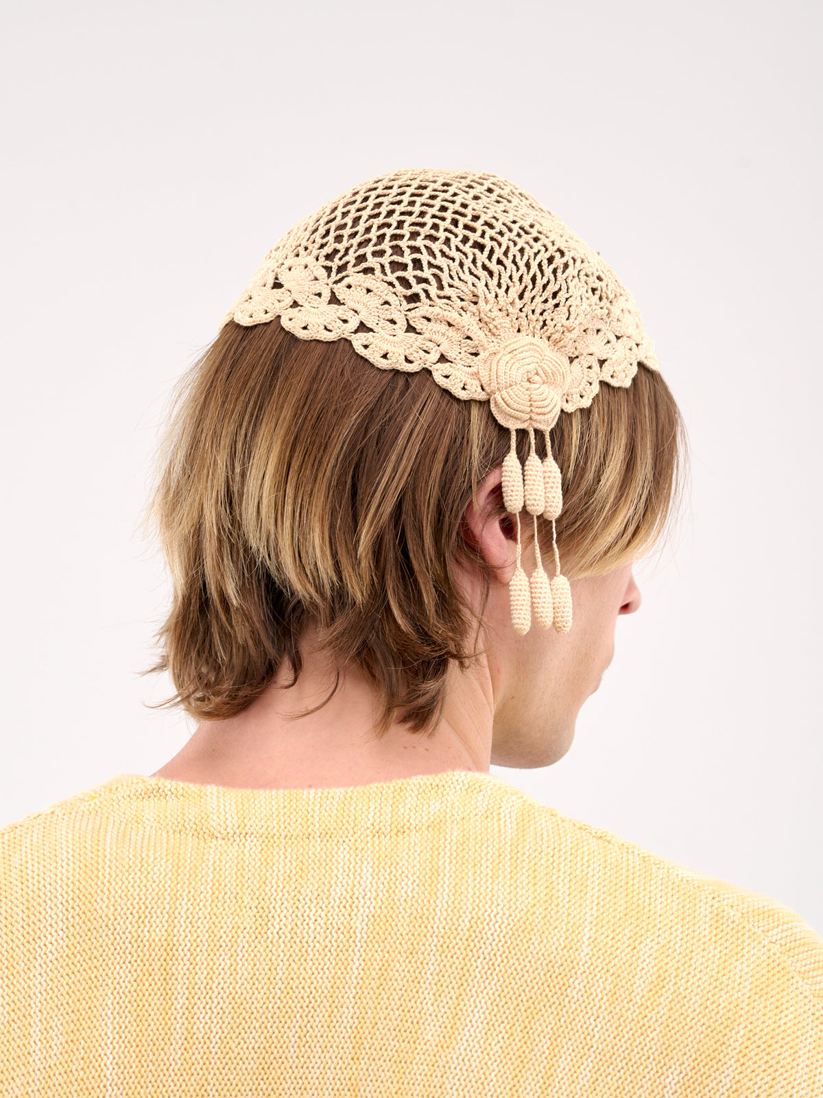 Blossom Crochet Cap (MRS25KA022-CREAM)