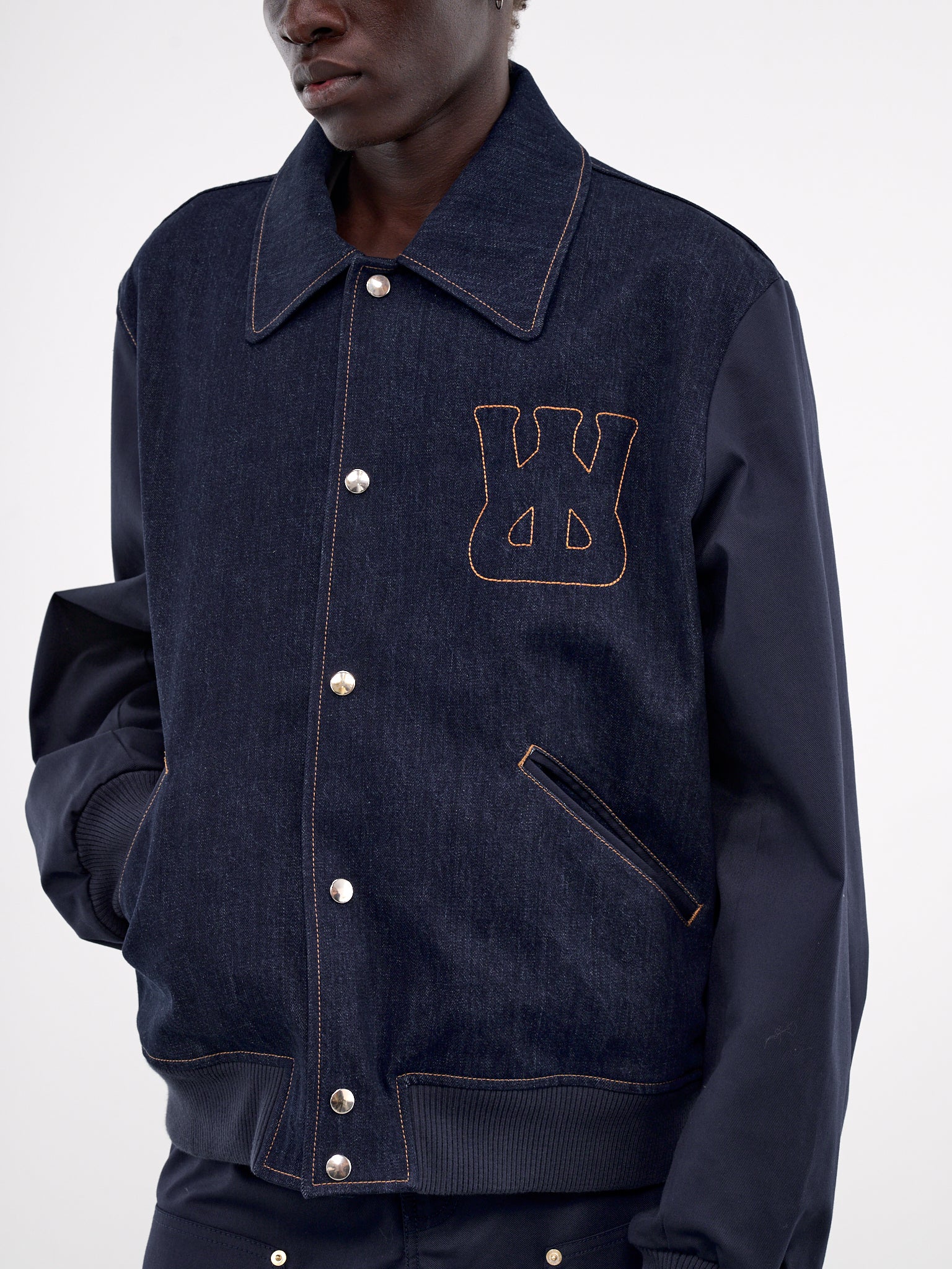 Echo Denim Varsity Jacket (MS25DE09-DE01-599-INDIGO)