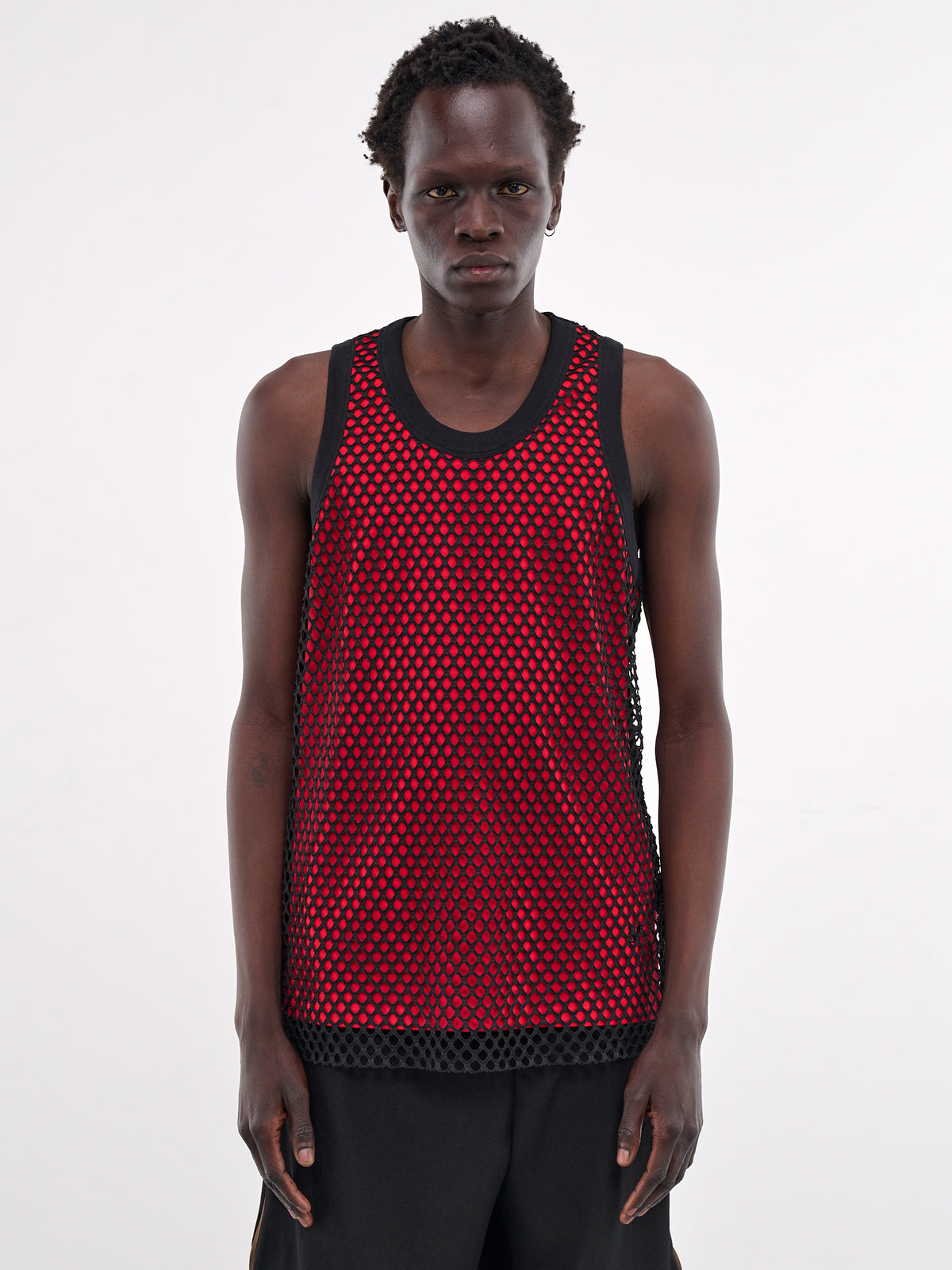 Record Tank Top (MS25JE40-JE01-349-BLACK-RED)