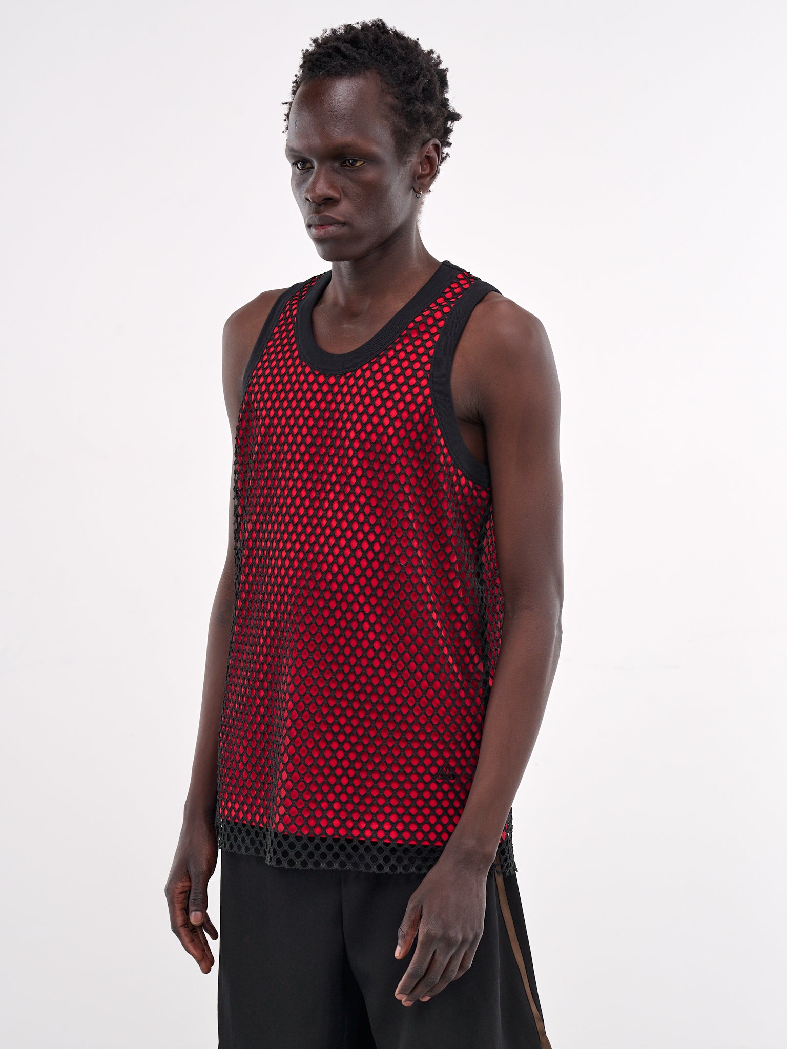 Record Tank Top (MS25JE40-JE01-349-BLACK-RED)